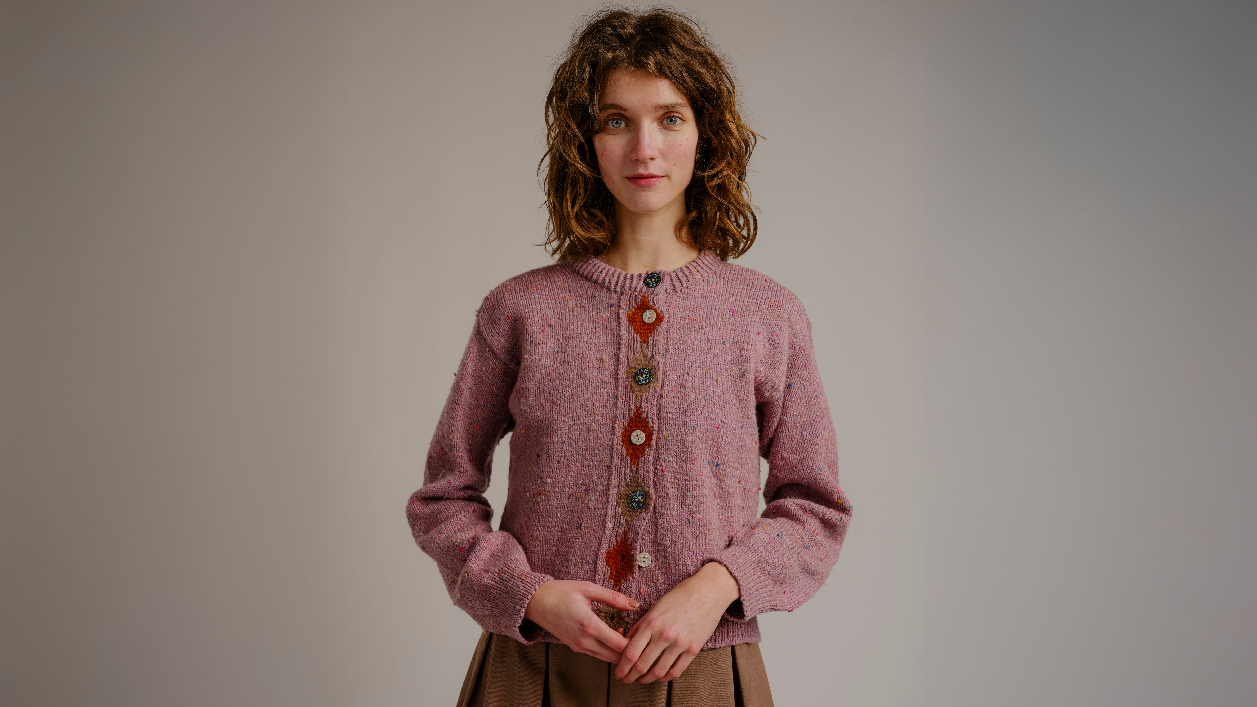 Diamond Placket Cardigan Pattern