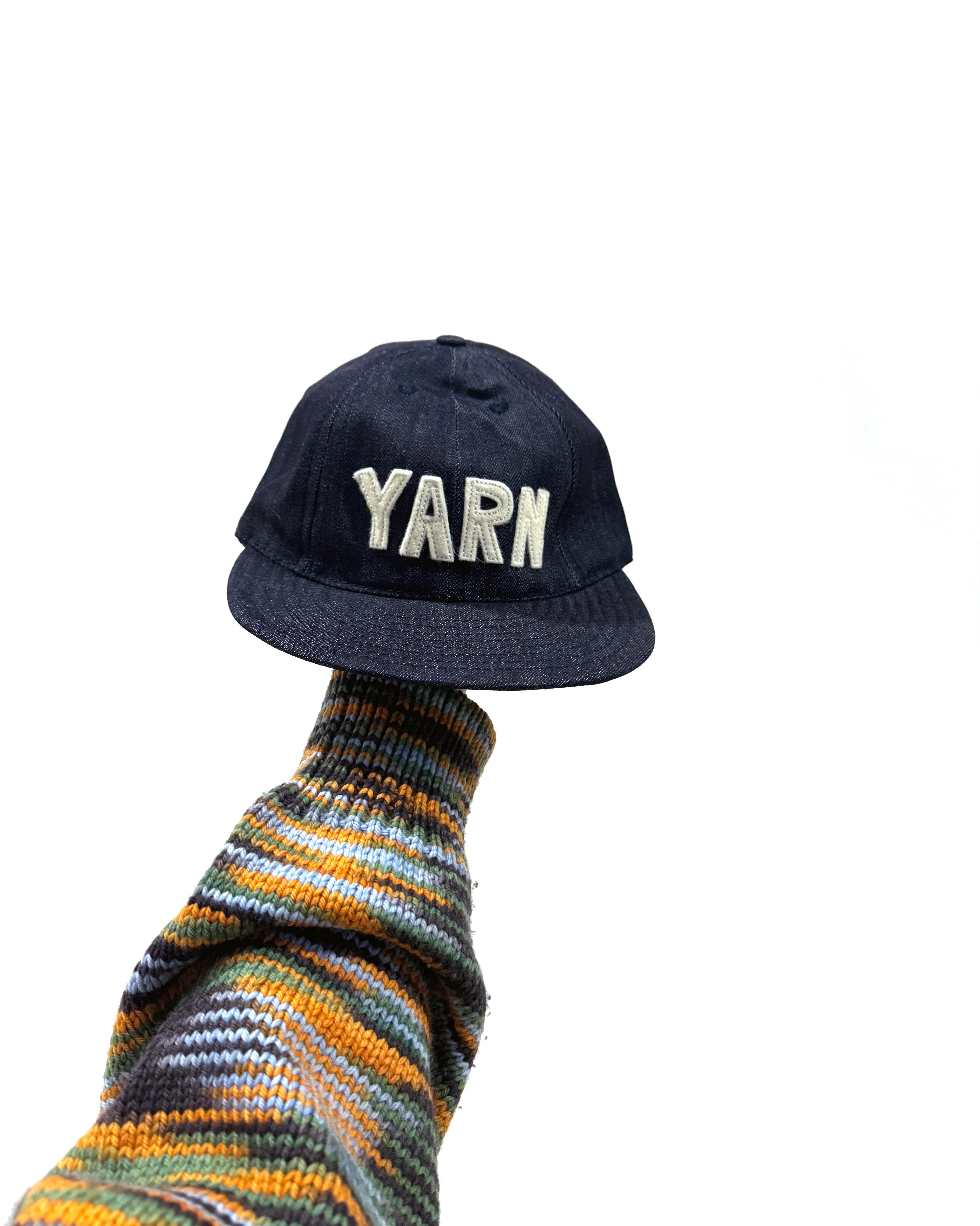 YARN Denim and Cream Cap