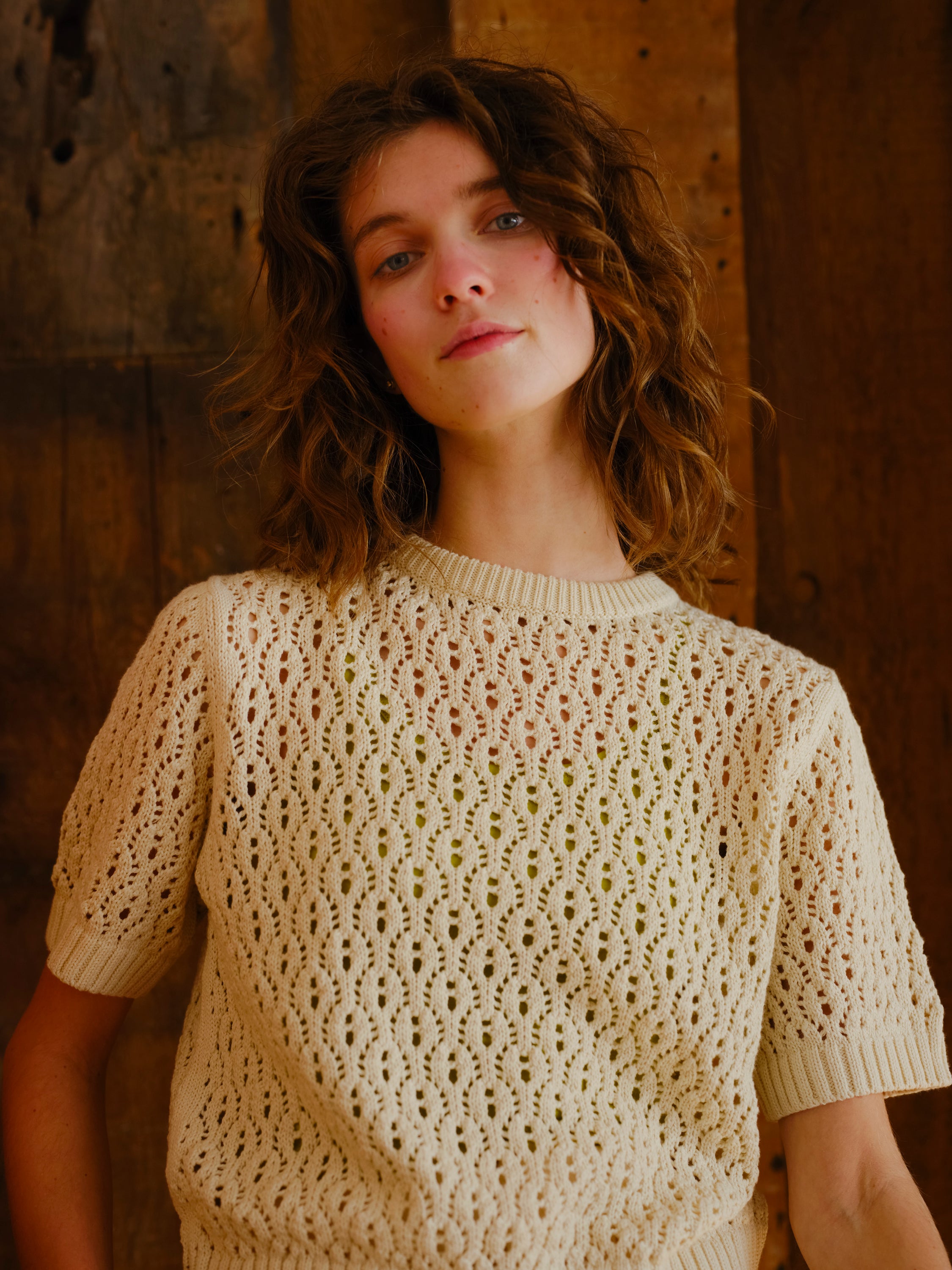 Natural Edie Sweater Tee