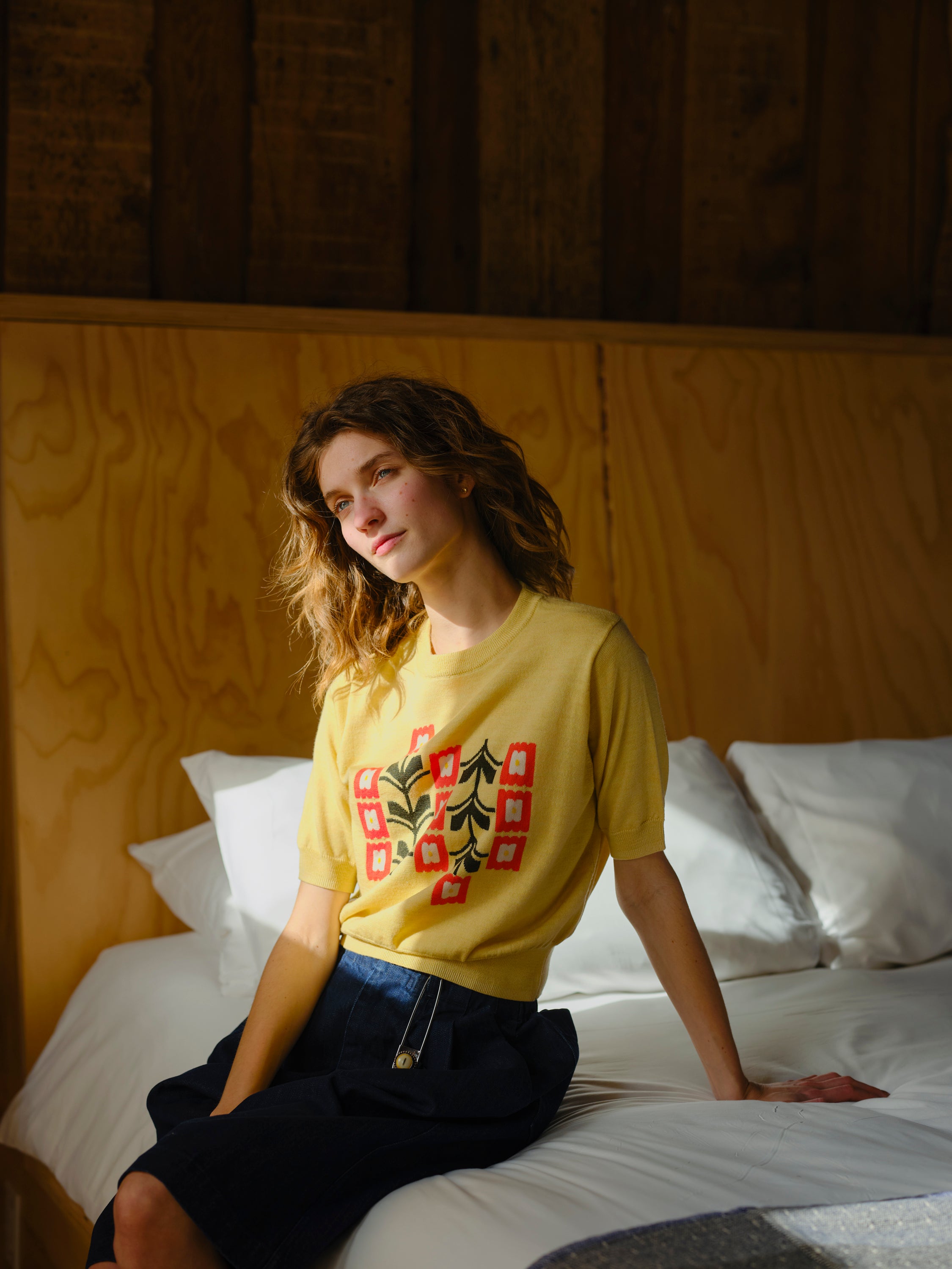 Zinnia Flower Sweater Tee