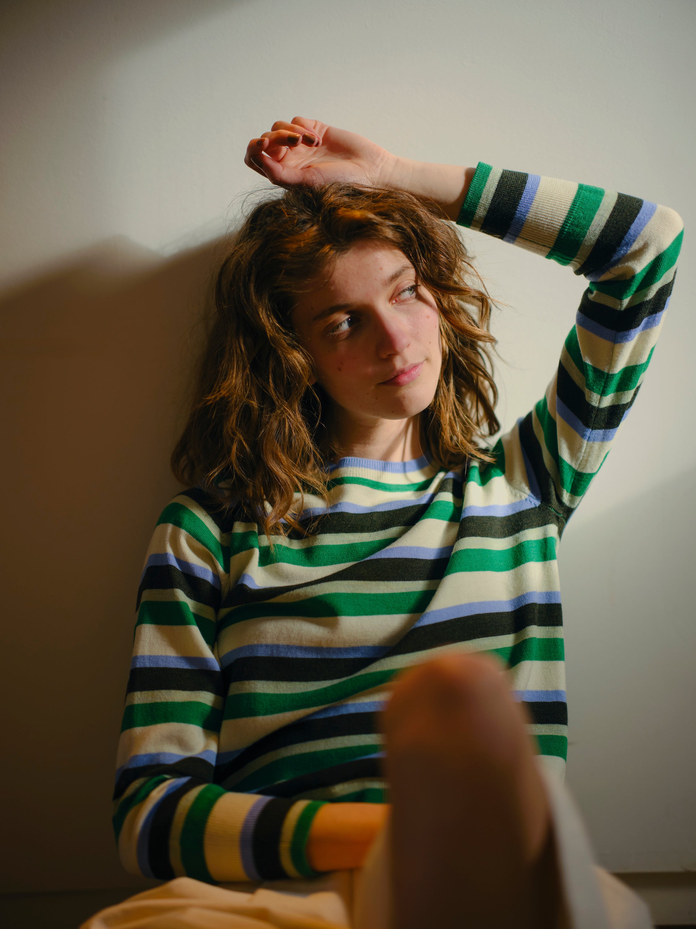 Meadow Striped Crew