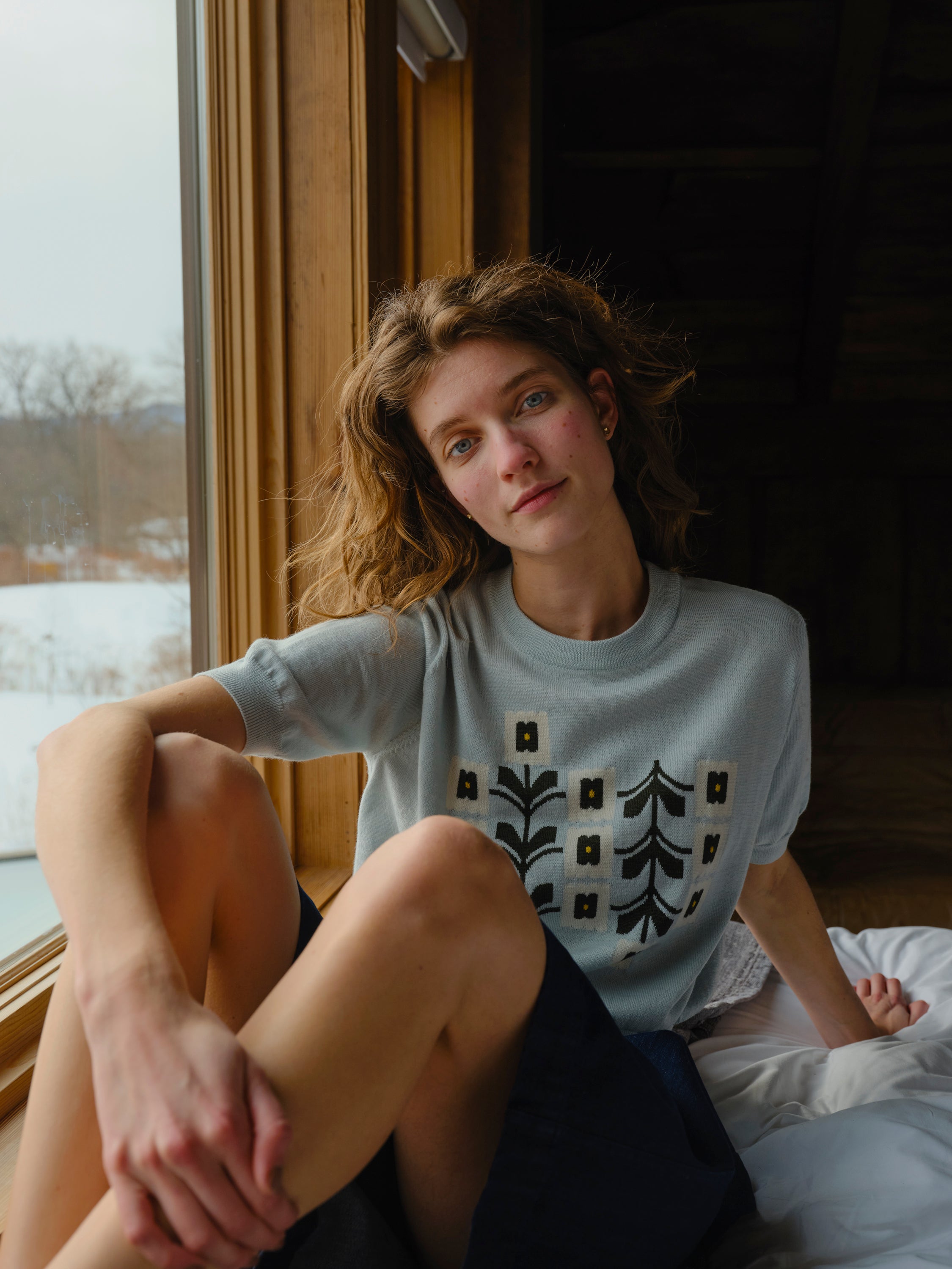 Hellebore Flower Sweater Tee