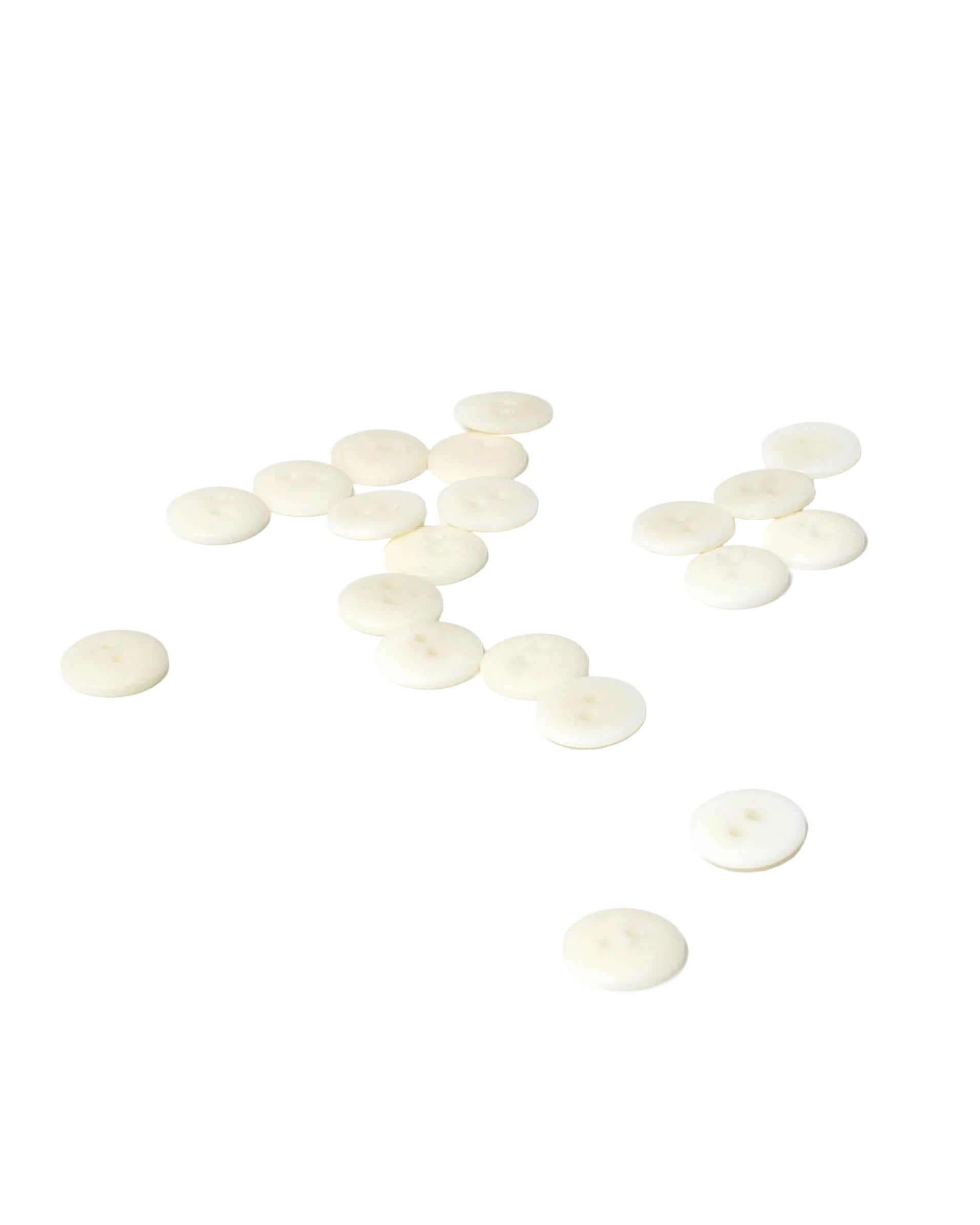 White Corozo Buttons 13mm