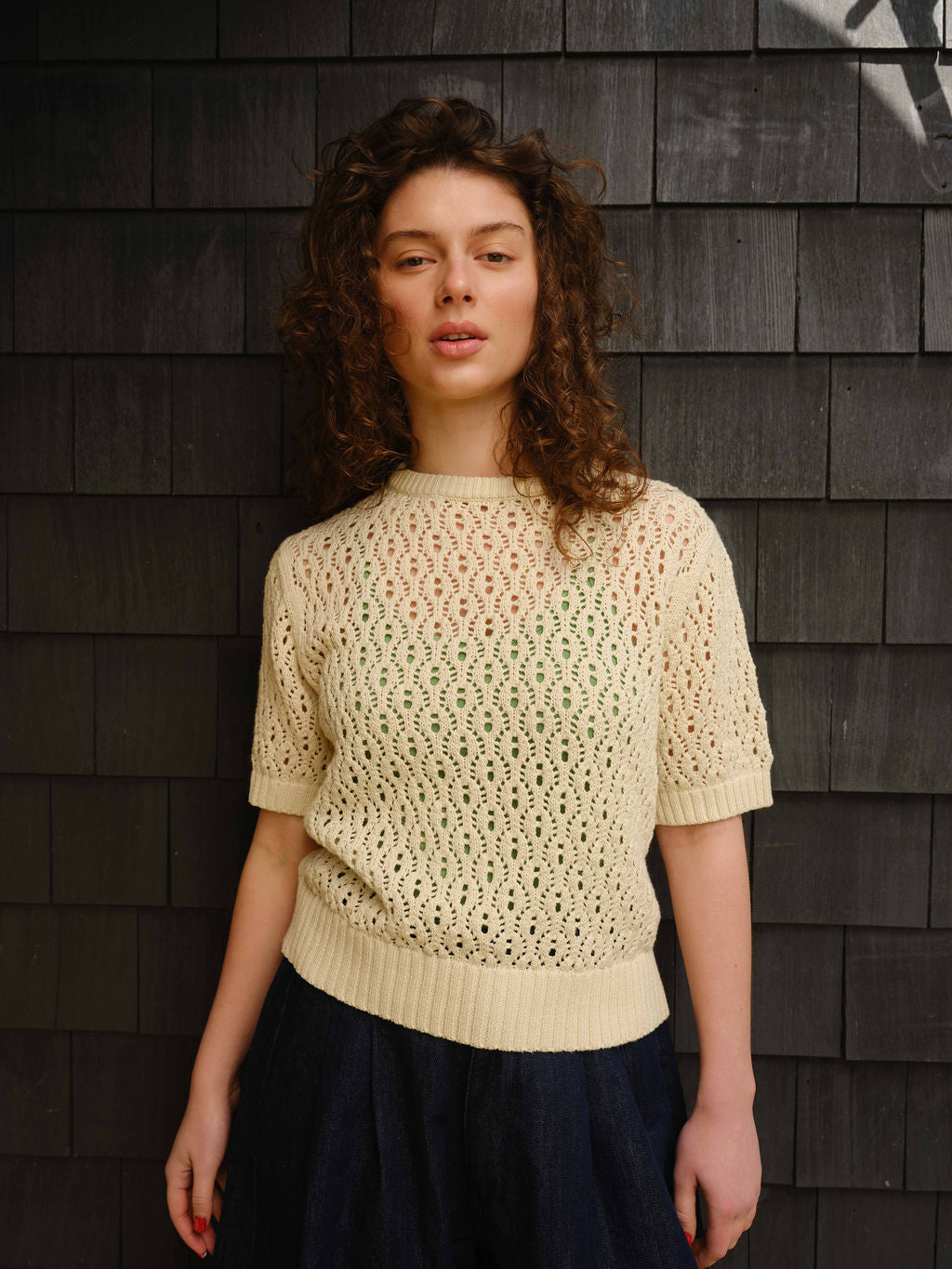 Natural Edie Sweater Tee