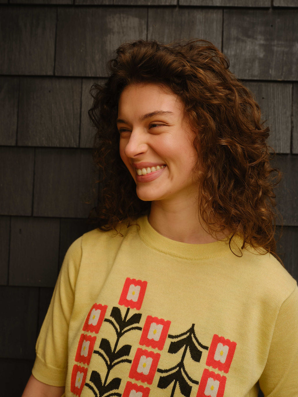 Zinnia Flower Sweater Tee