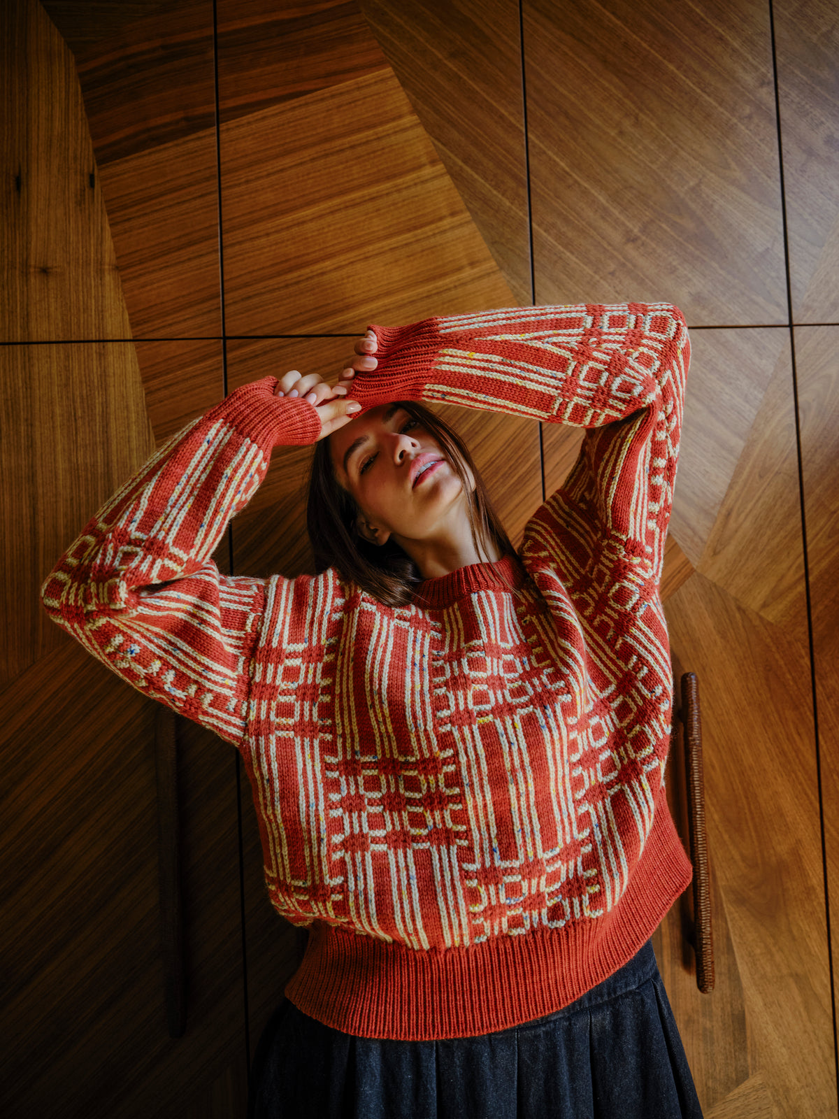 Passing Through Sweater - Brick