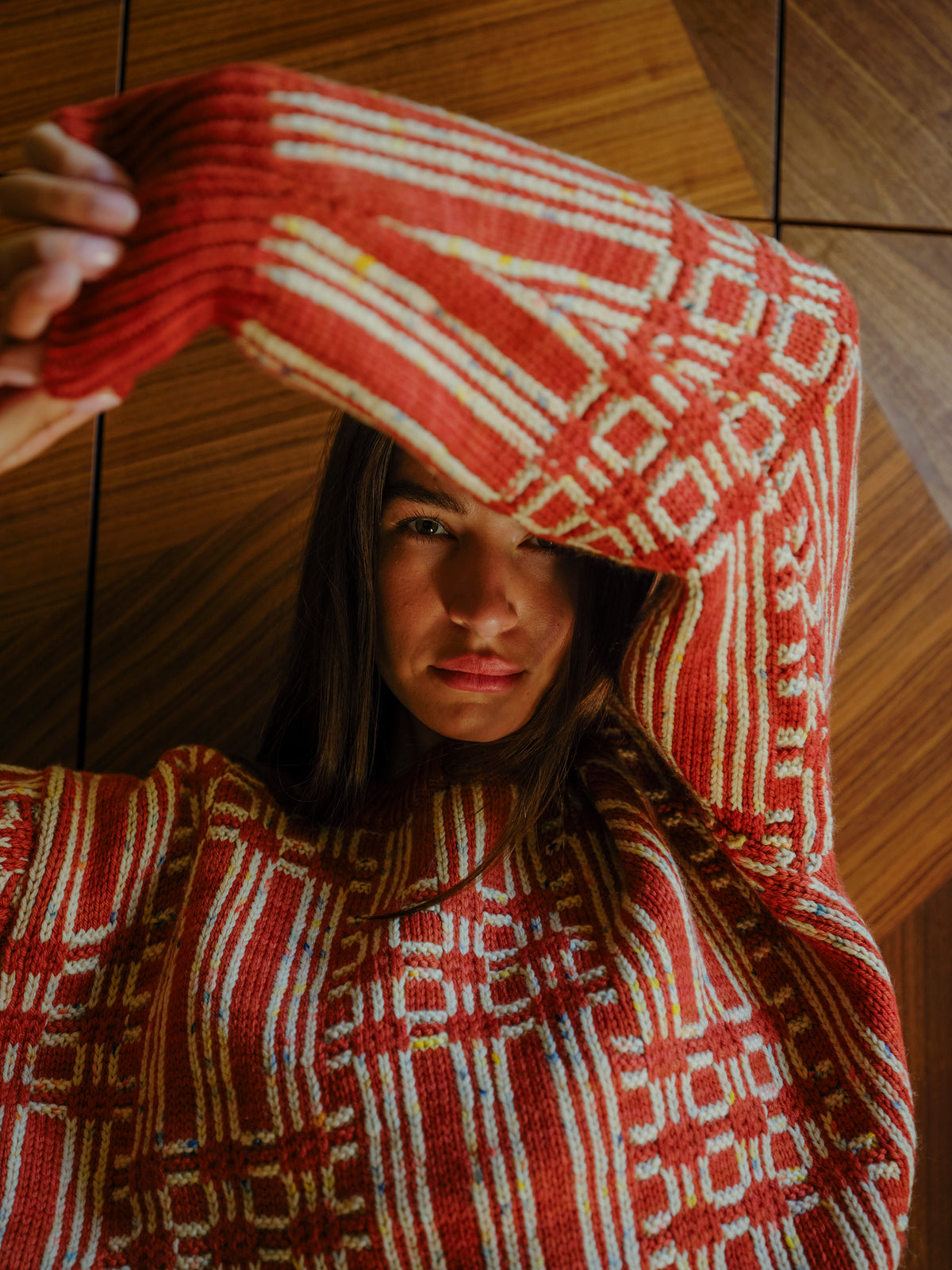 Passing Through Sweater - Brick