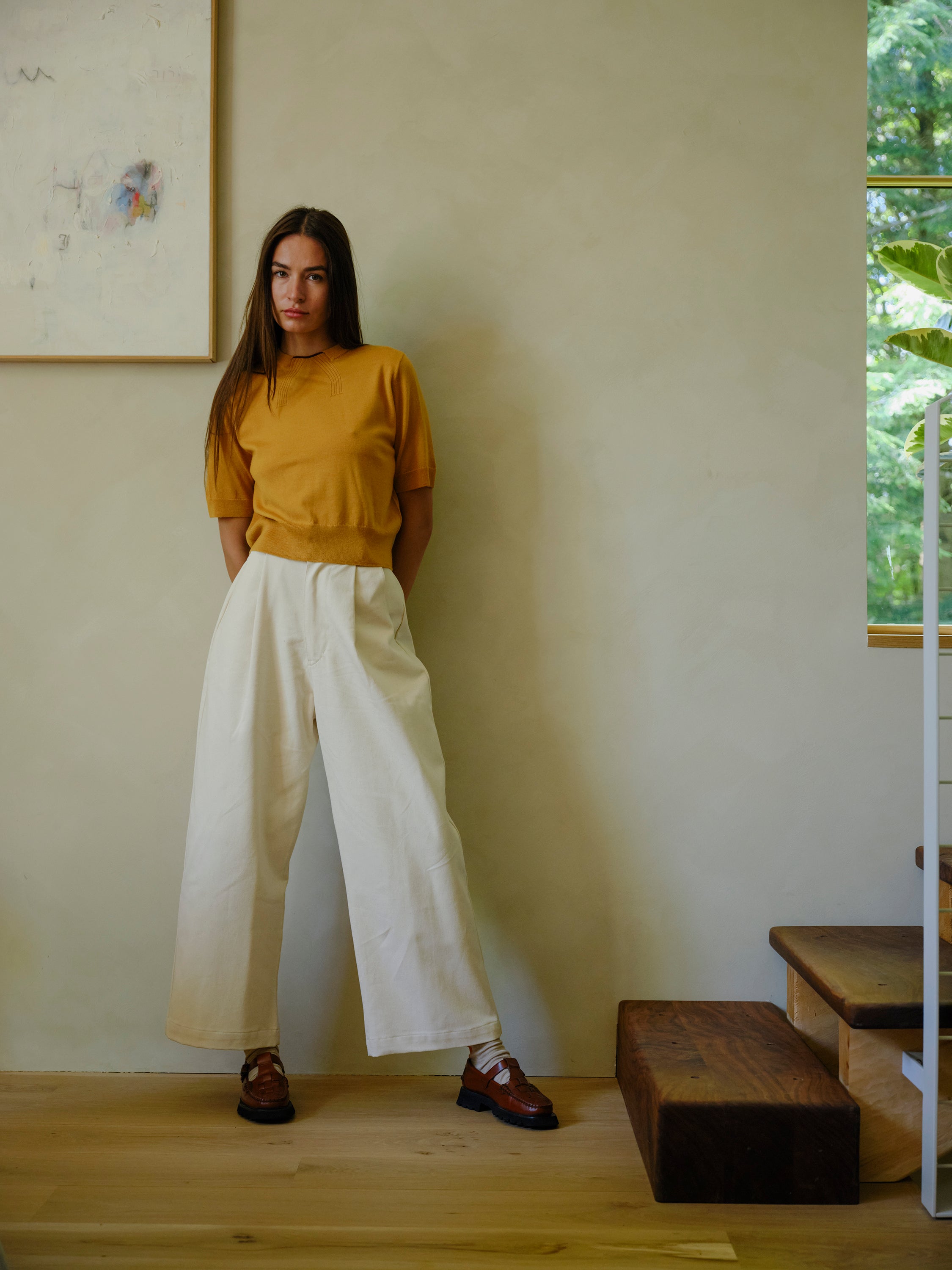 Peak Sweater Tee - Caramel
