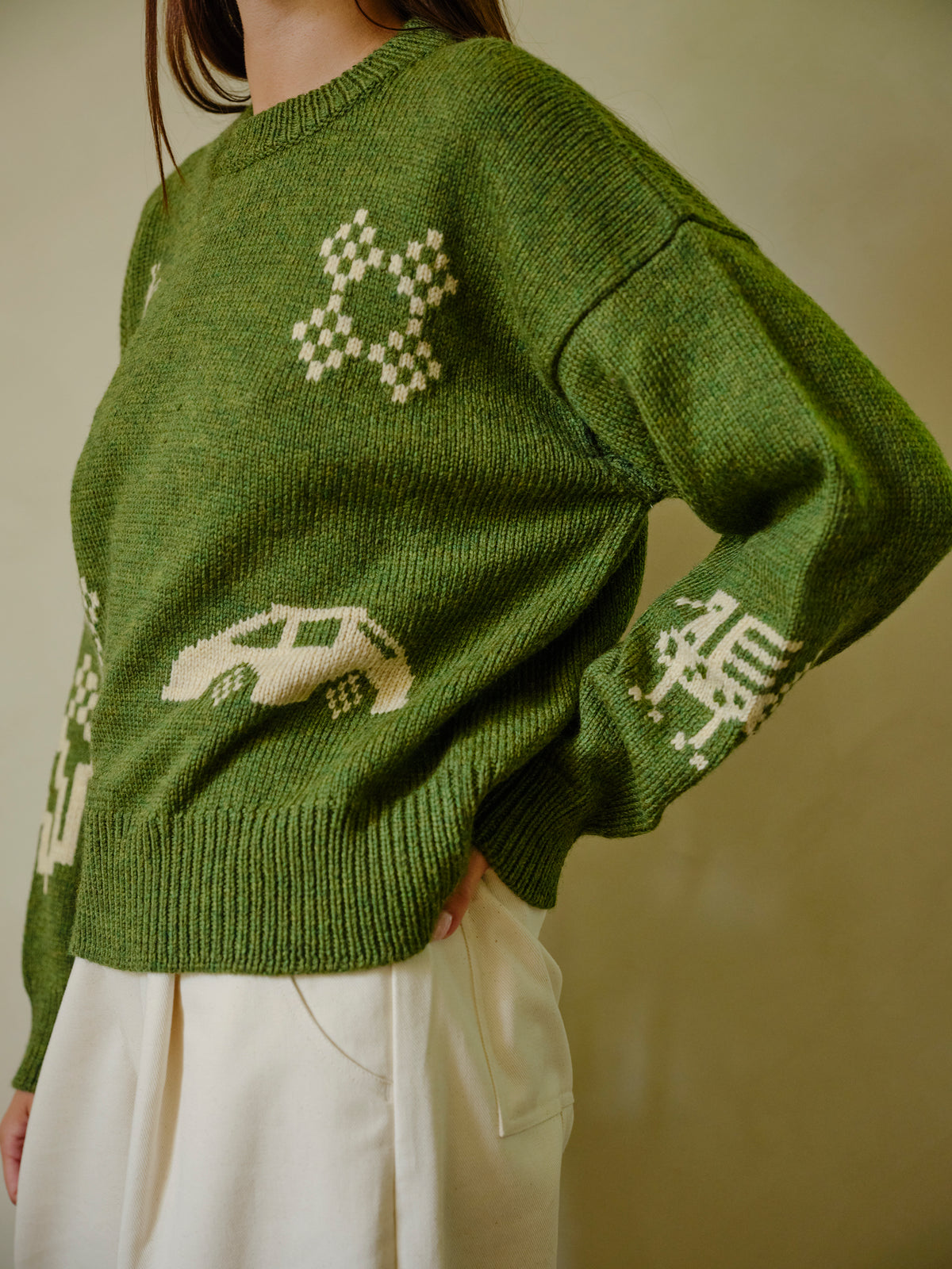 X90 + Birds Sweater - Terra