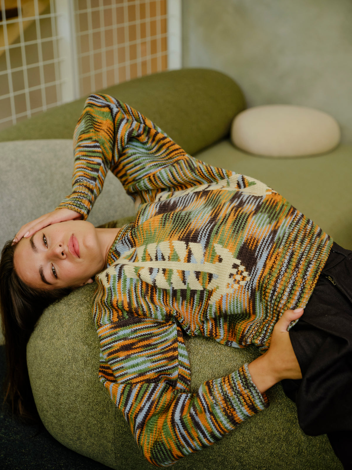 Cone Flower Sweater - Storm