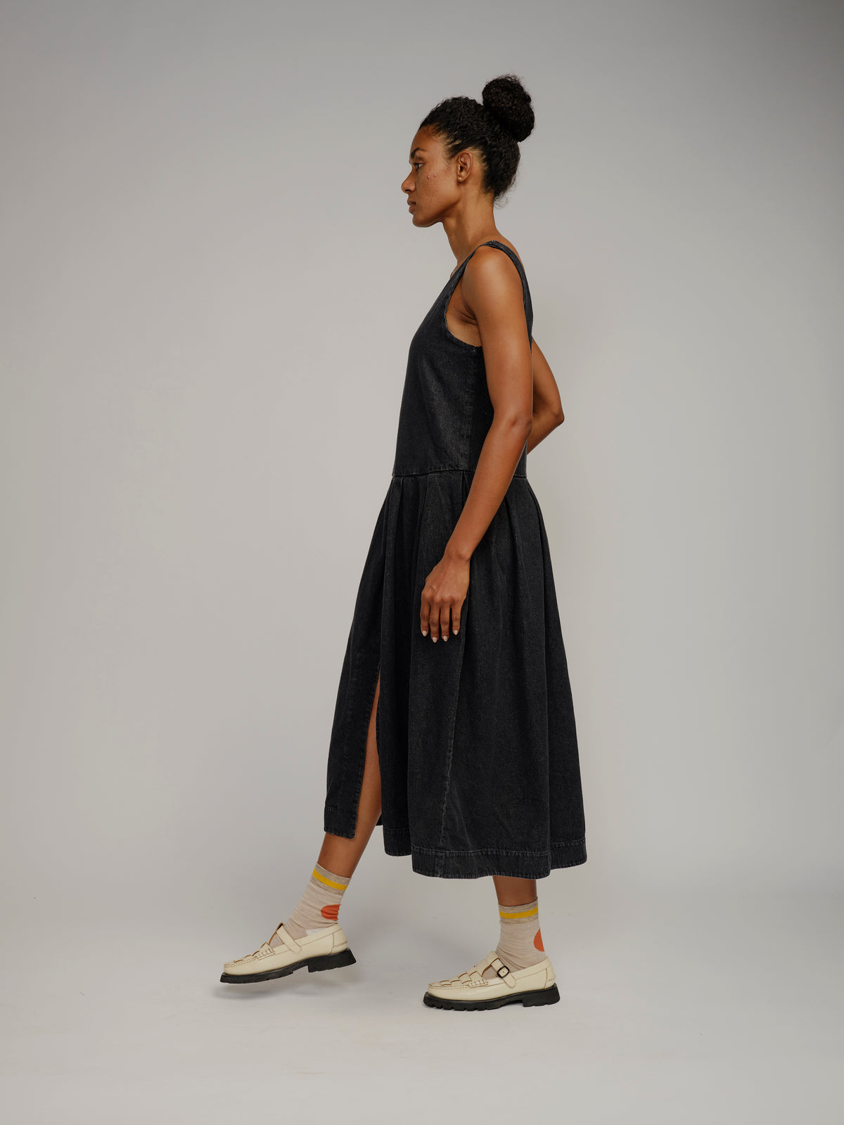 Edie Dress - Black Denim