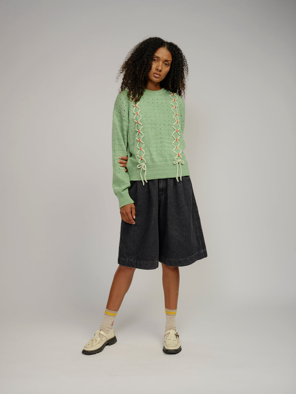 Laced Sweater - Bud