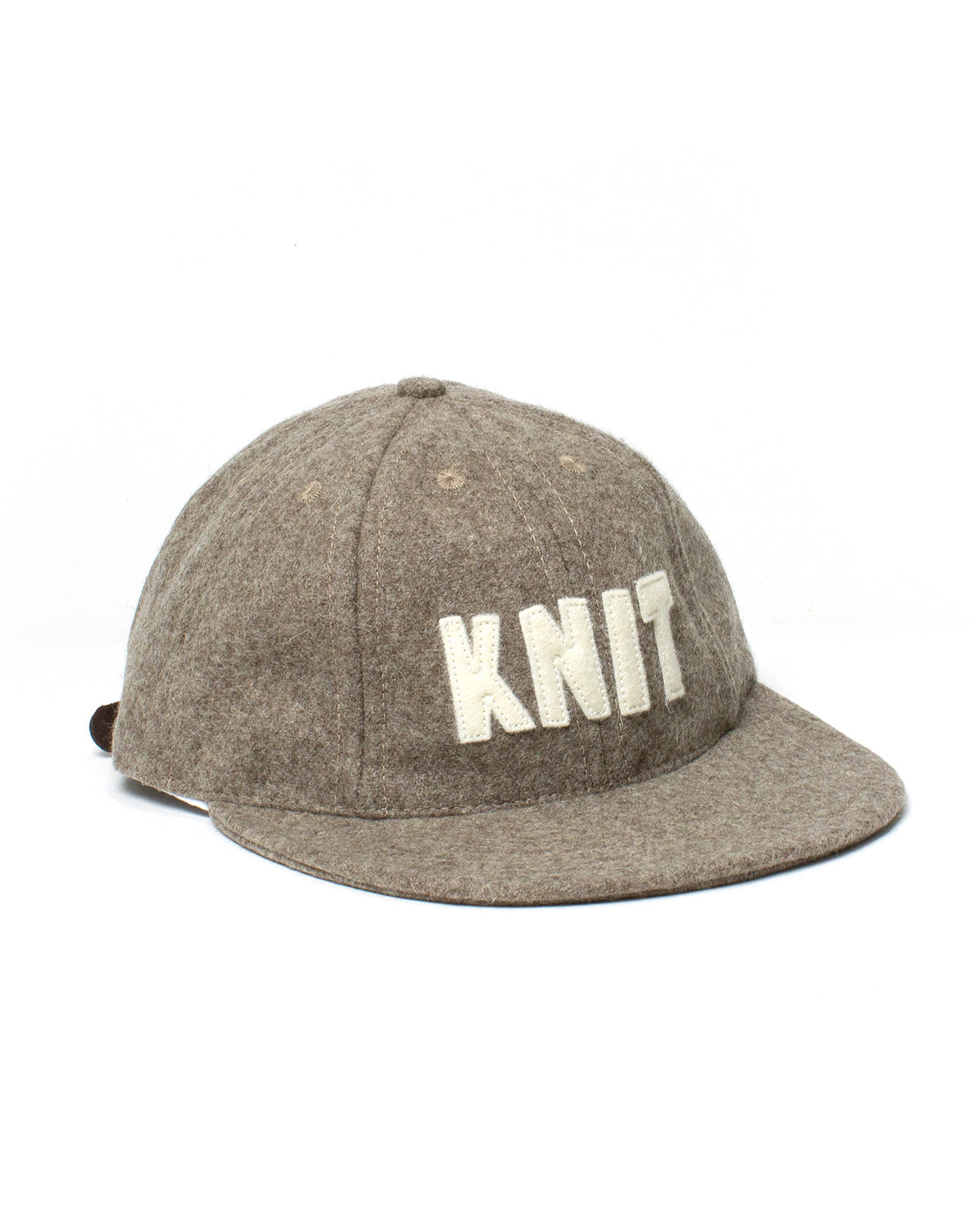 KNIT Vintage Wool Cap - Taupe