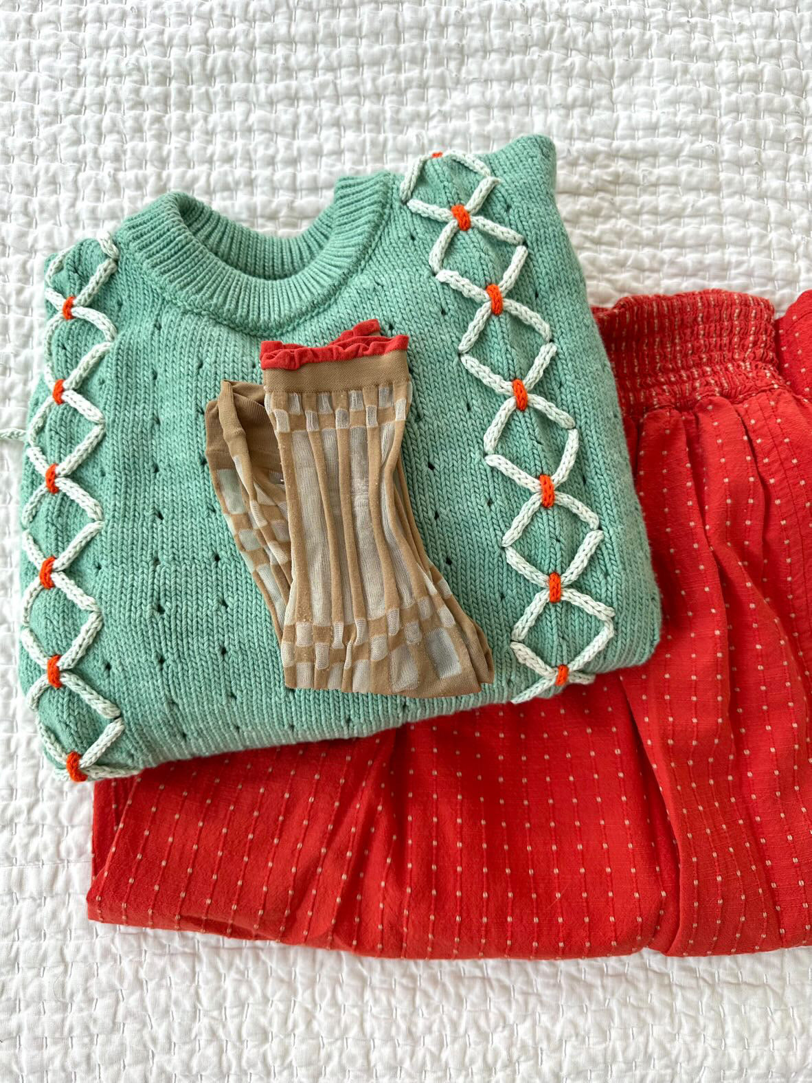 Laced Sweater - Bud