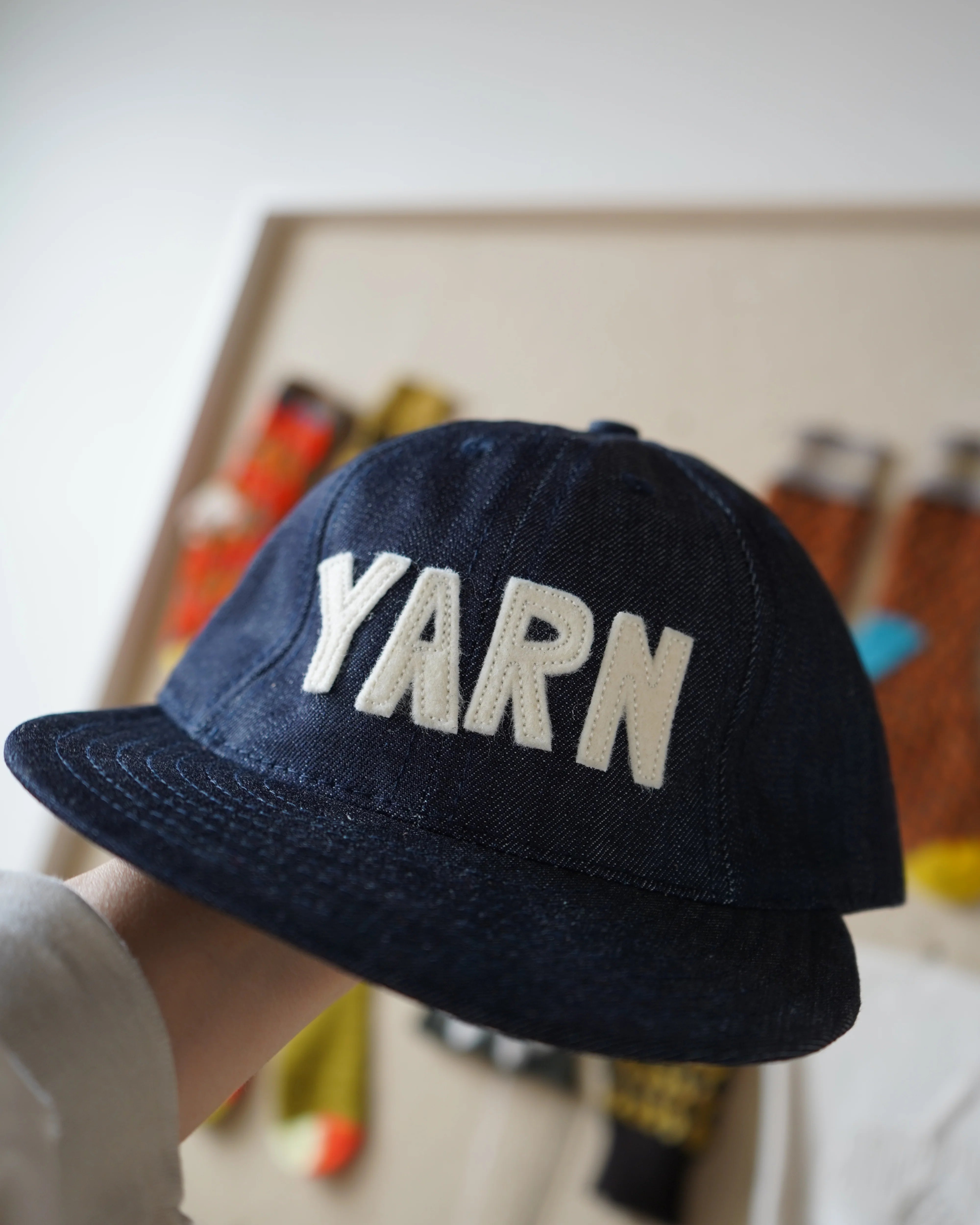YARN Denim and Cream Cap