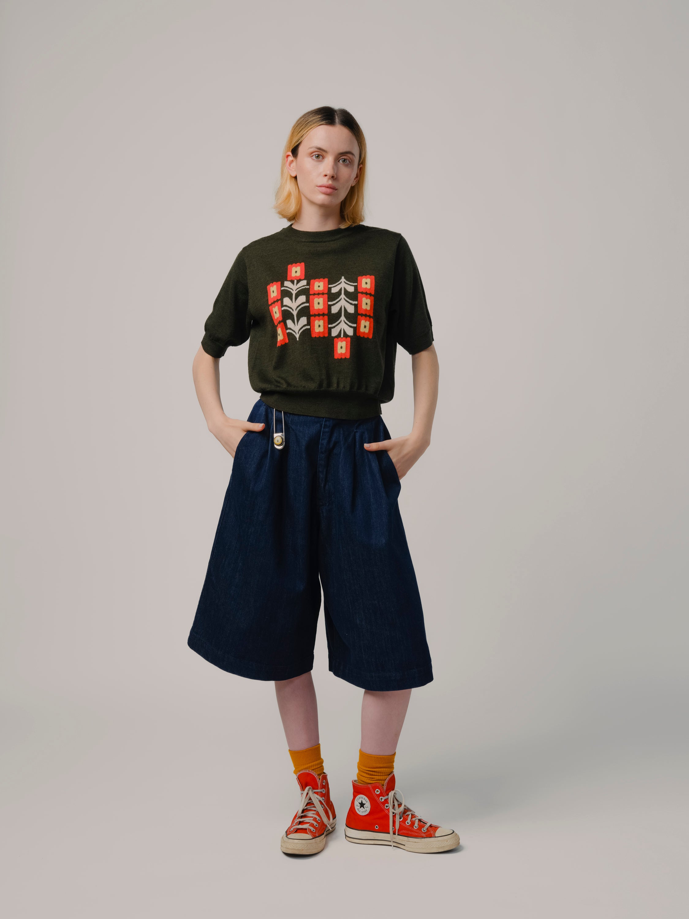 Poppy Flower Sweater Tee