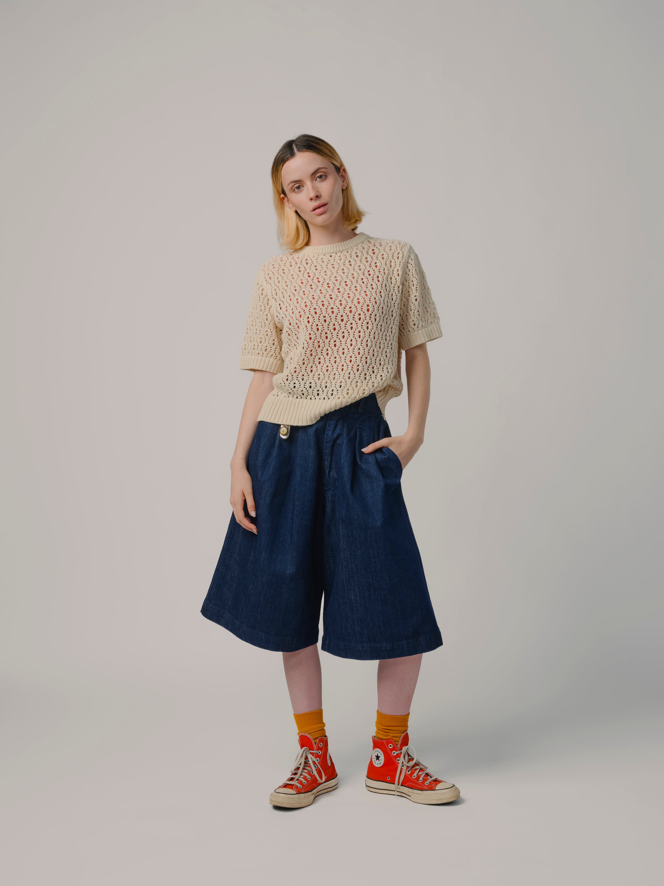 Natural Edie Sweater Tee