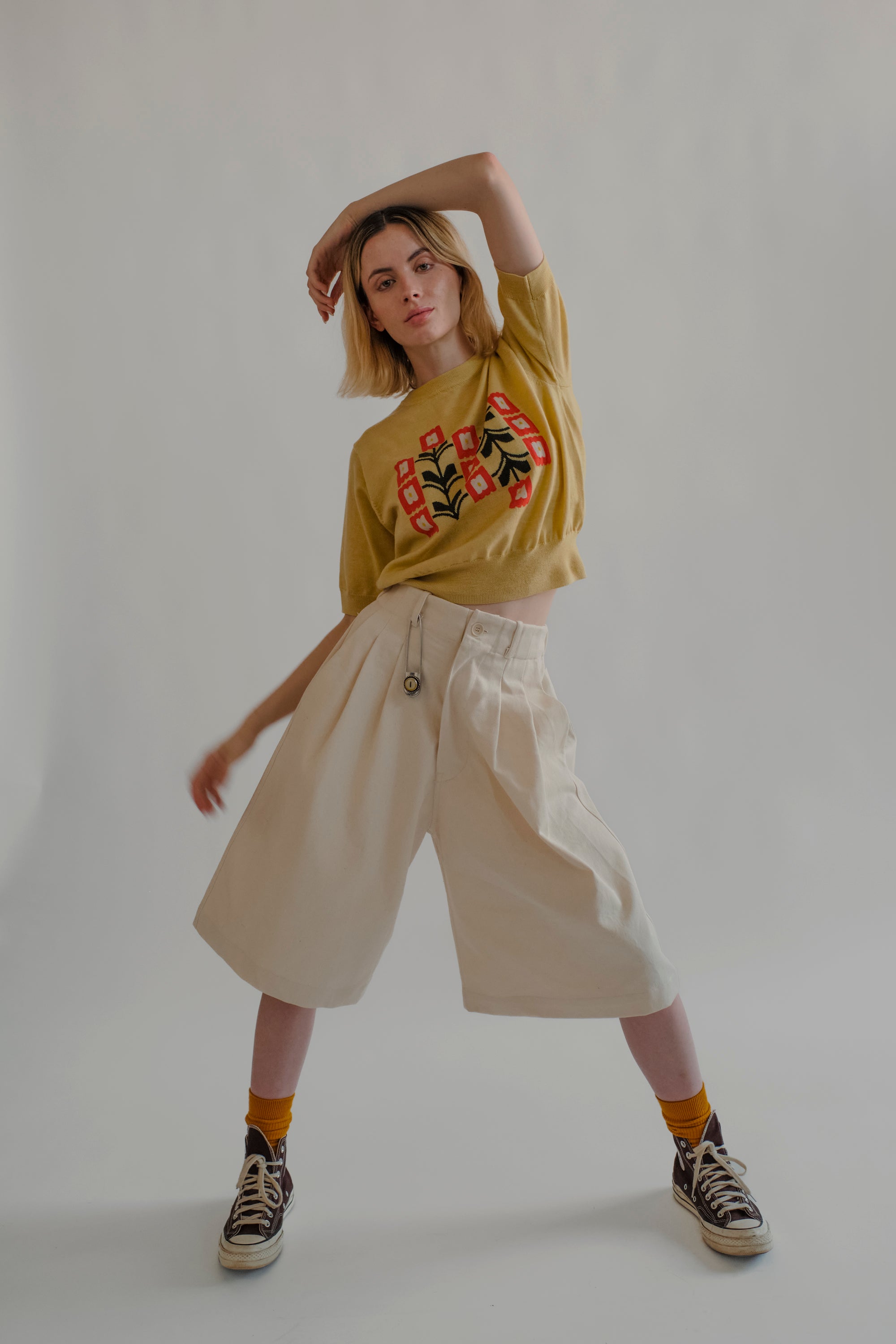 Zinnia Flower Sweater Tee