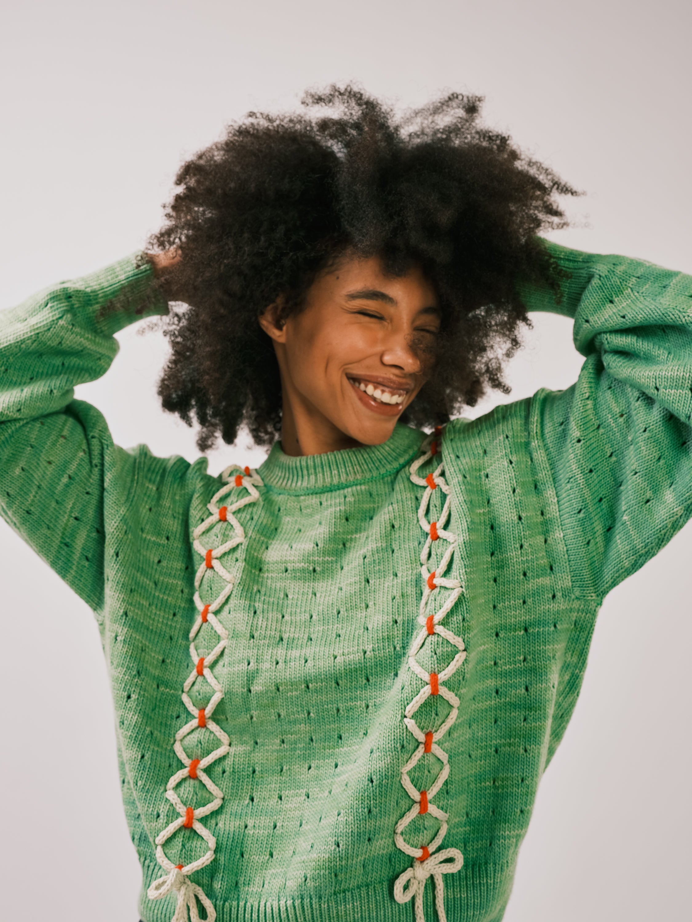 Laced Sweater - Bud