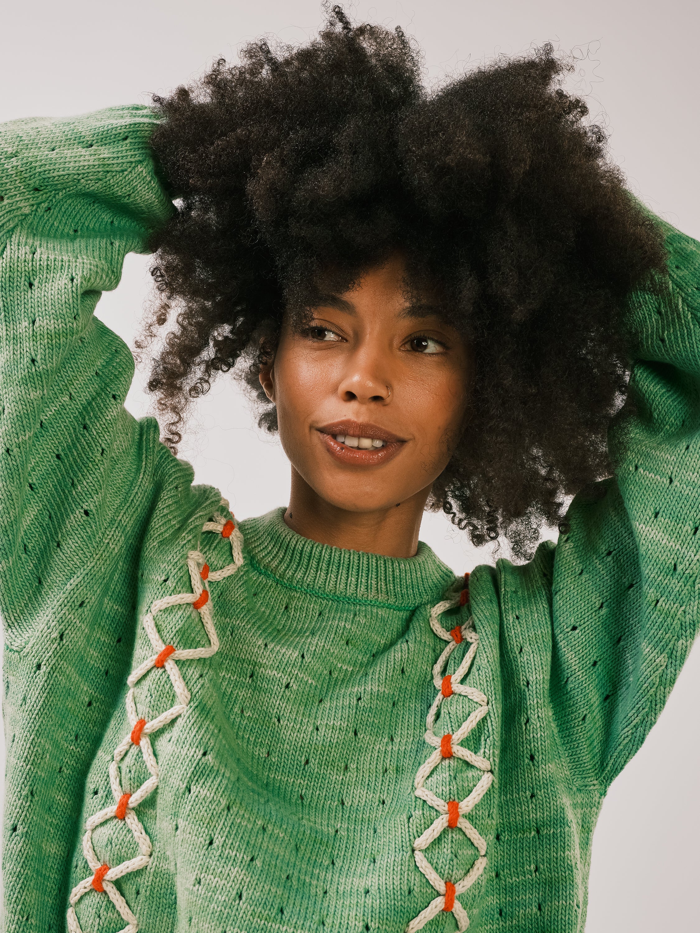 Laced Sweater - Bud