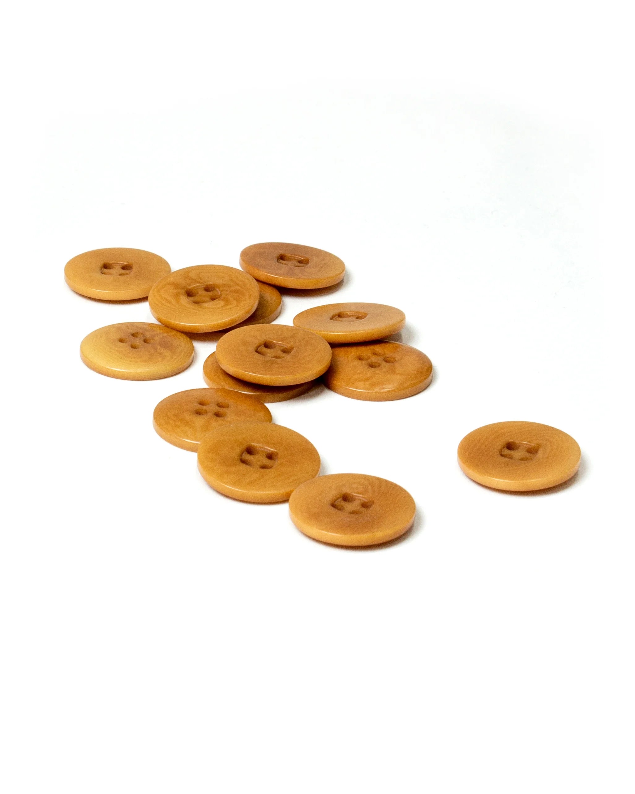 Four Hole Ochre Corozo Buttons 23mm