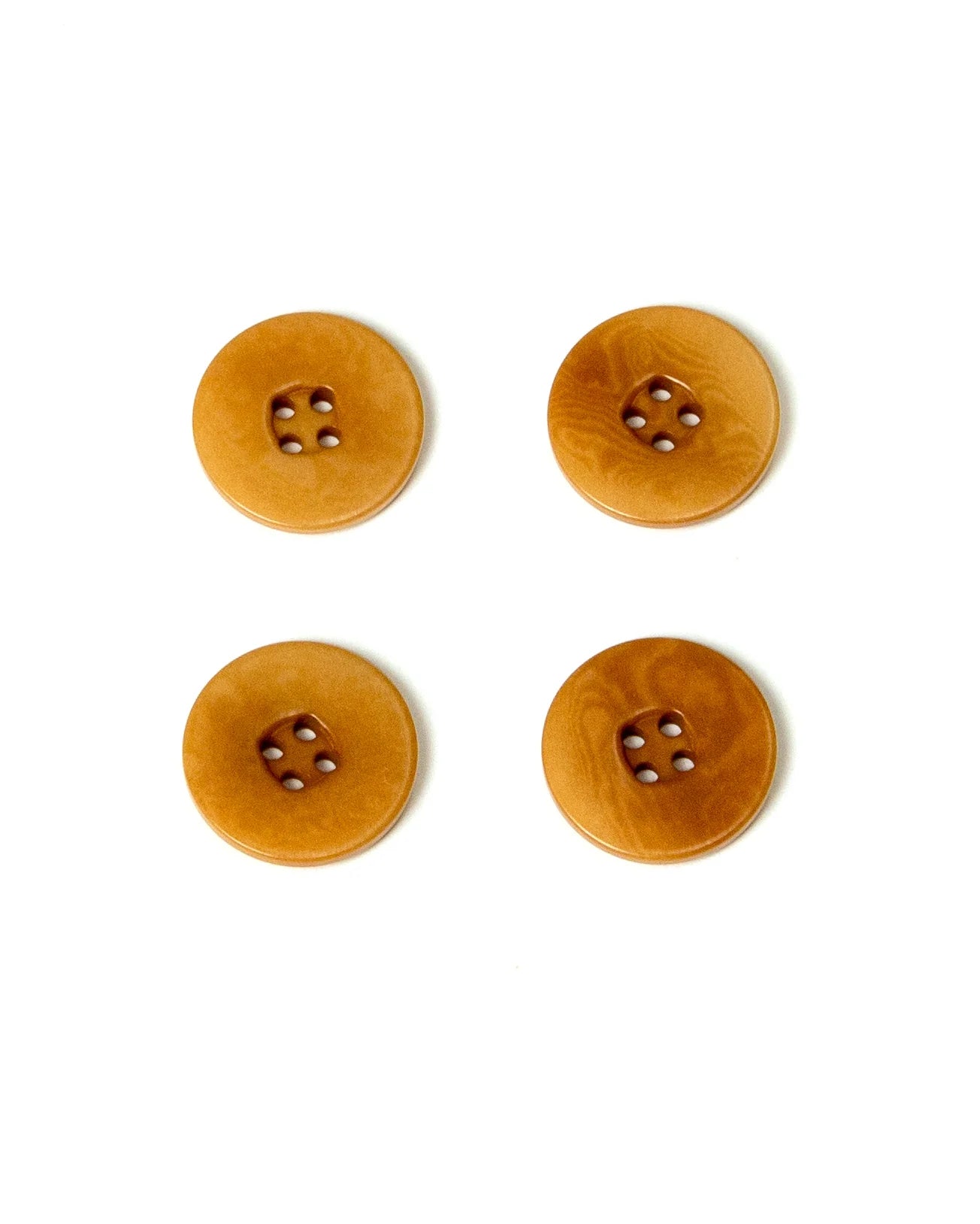Four Hole Ochre Corozo Buttons 23mm