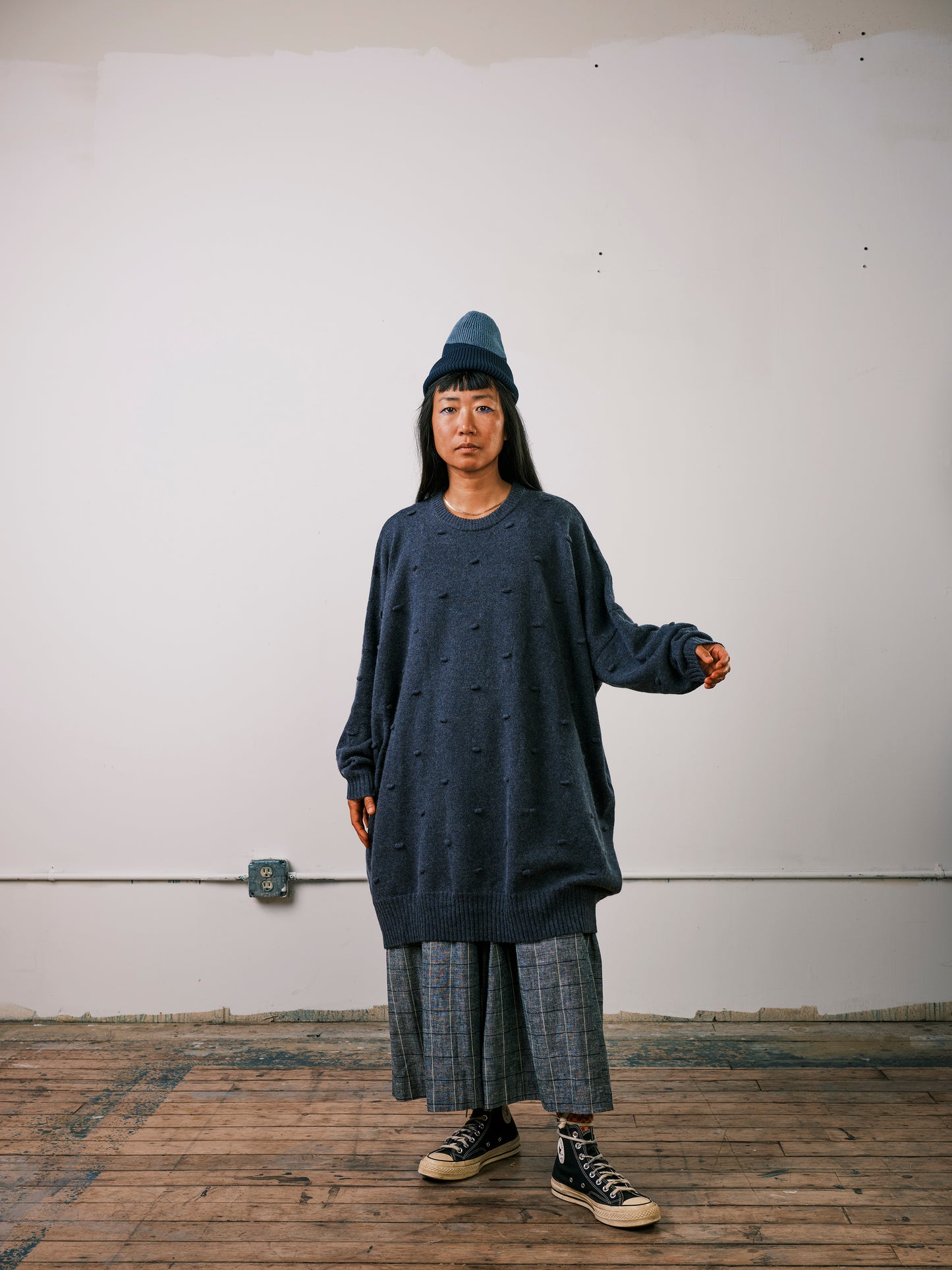 Deep Indigo Blip Sweater