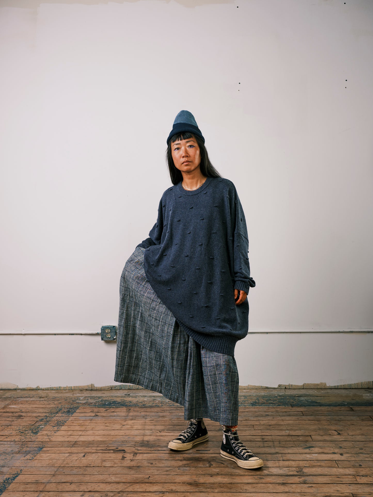 Deep Indigo Blip Sweater