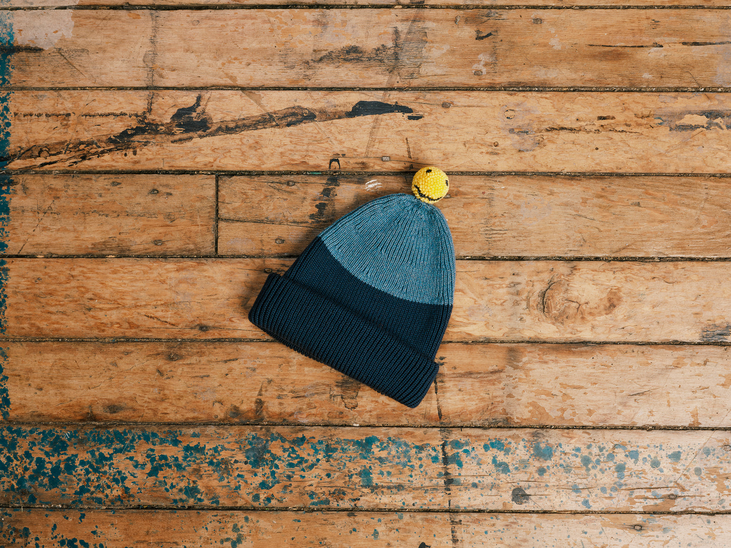 Cotton Happy Hat-Denim