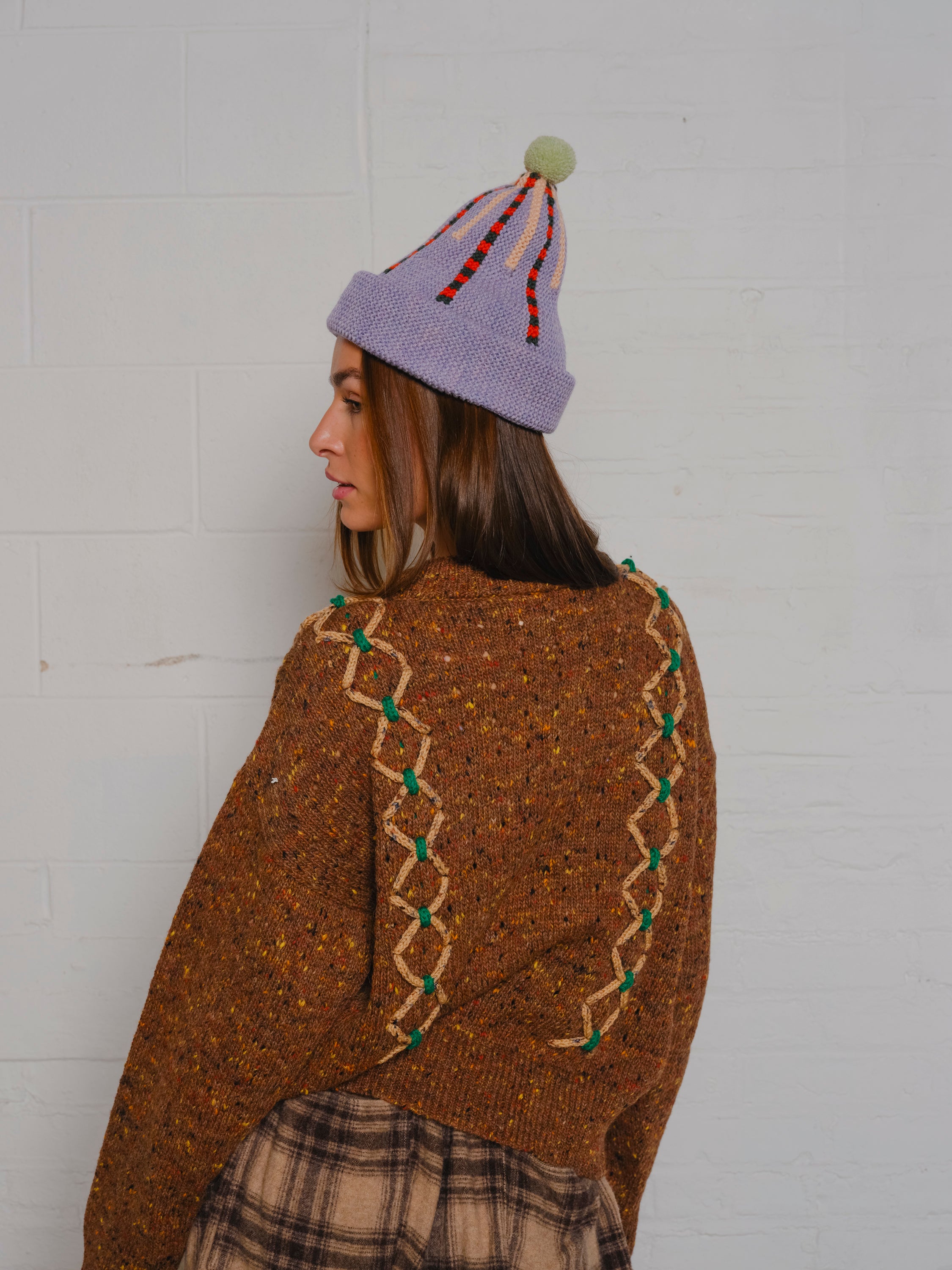 Bark Laced Tweed Pullover