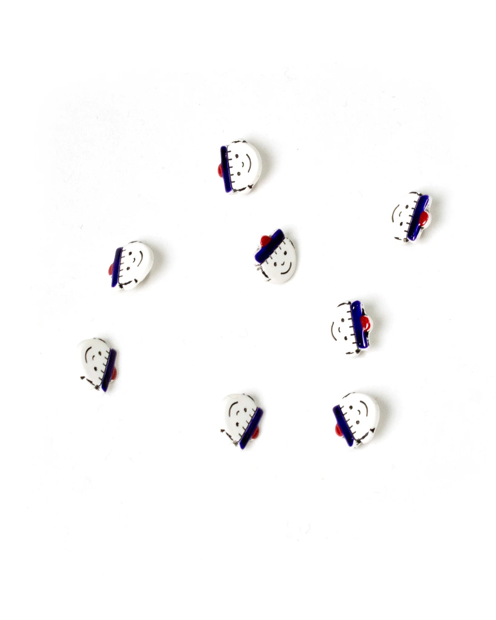 Sailor Faces with Pom Pom Buttons 12mm