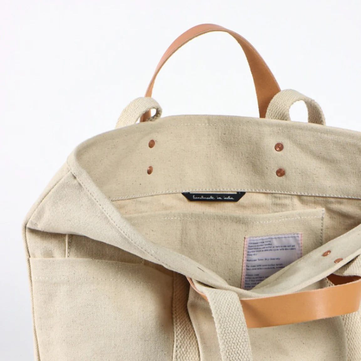 Construction Tote- Natural