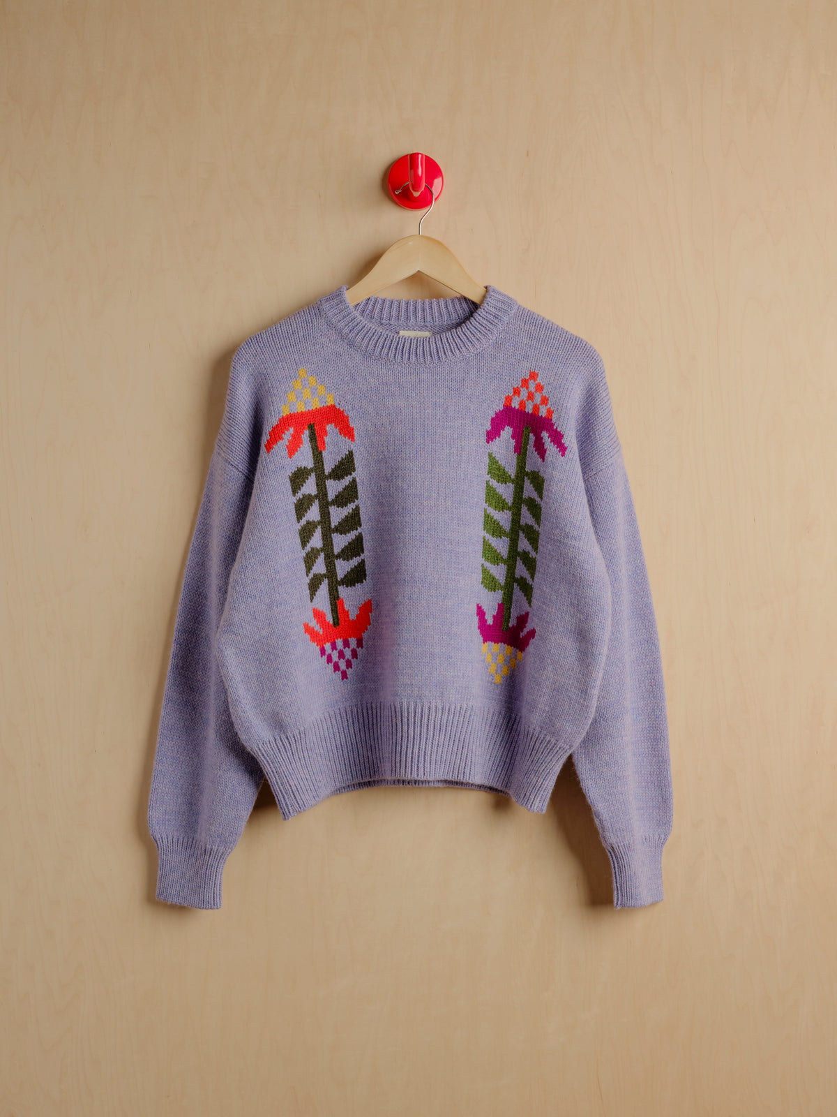 Cone Flower Sweater - Lilac