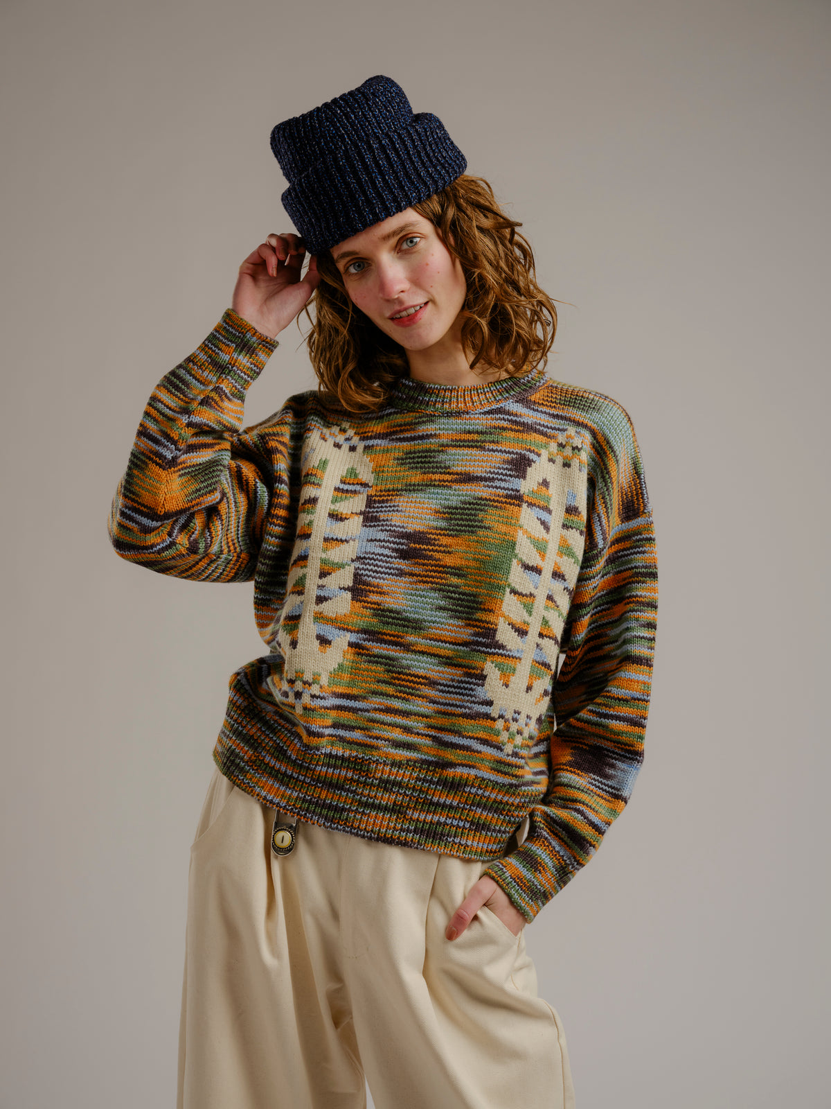Cone Flower Sweater - Storm