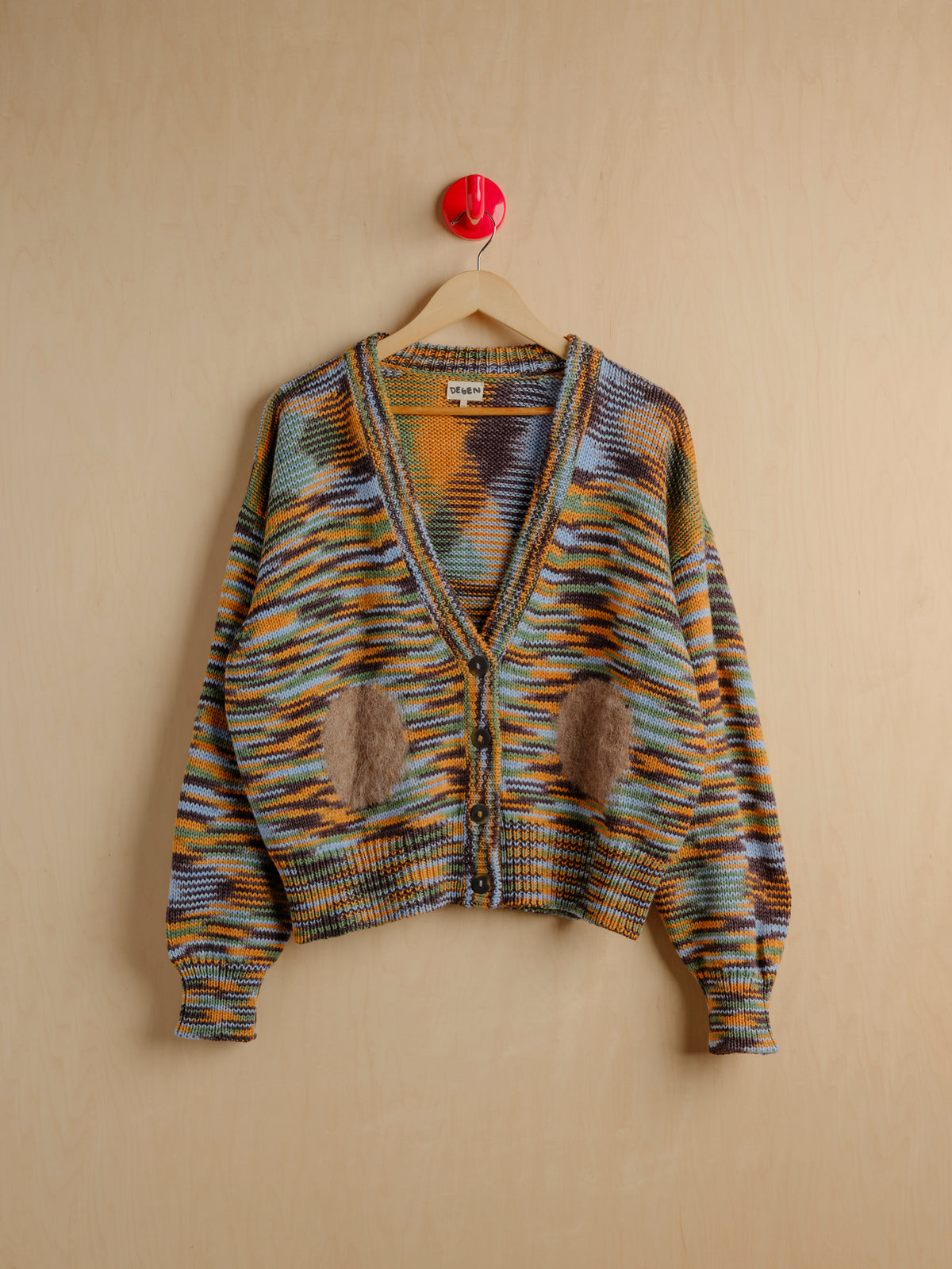 Space Dye Dot Cardigan - Storm
