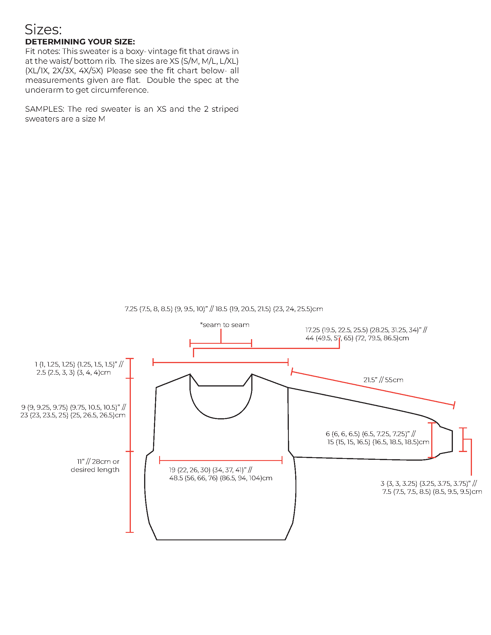 Passing Through Sweater Pattern