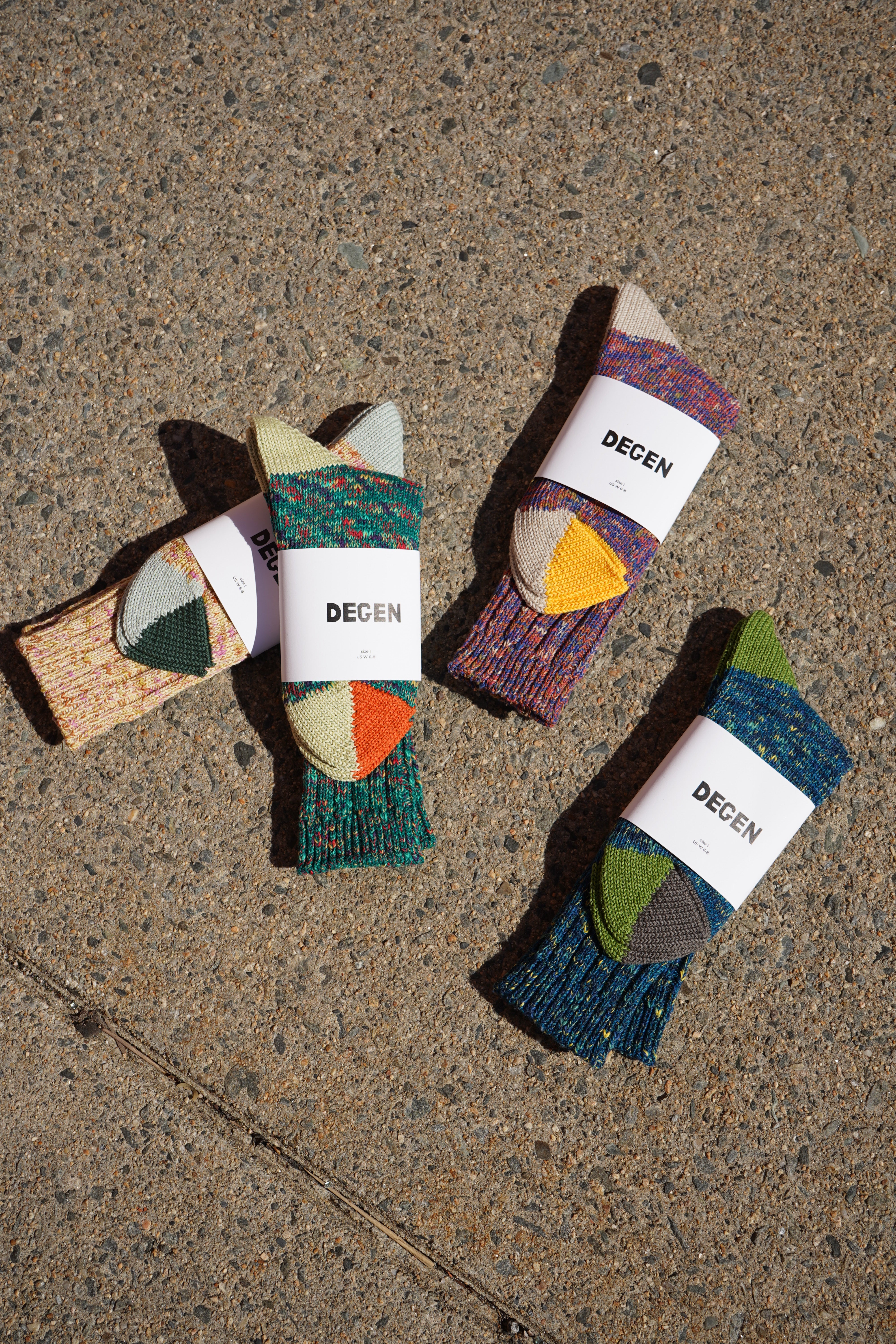Cotton Split Toe Crew Socks