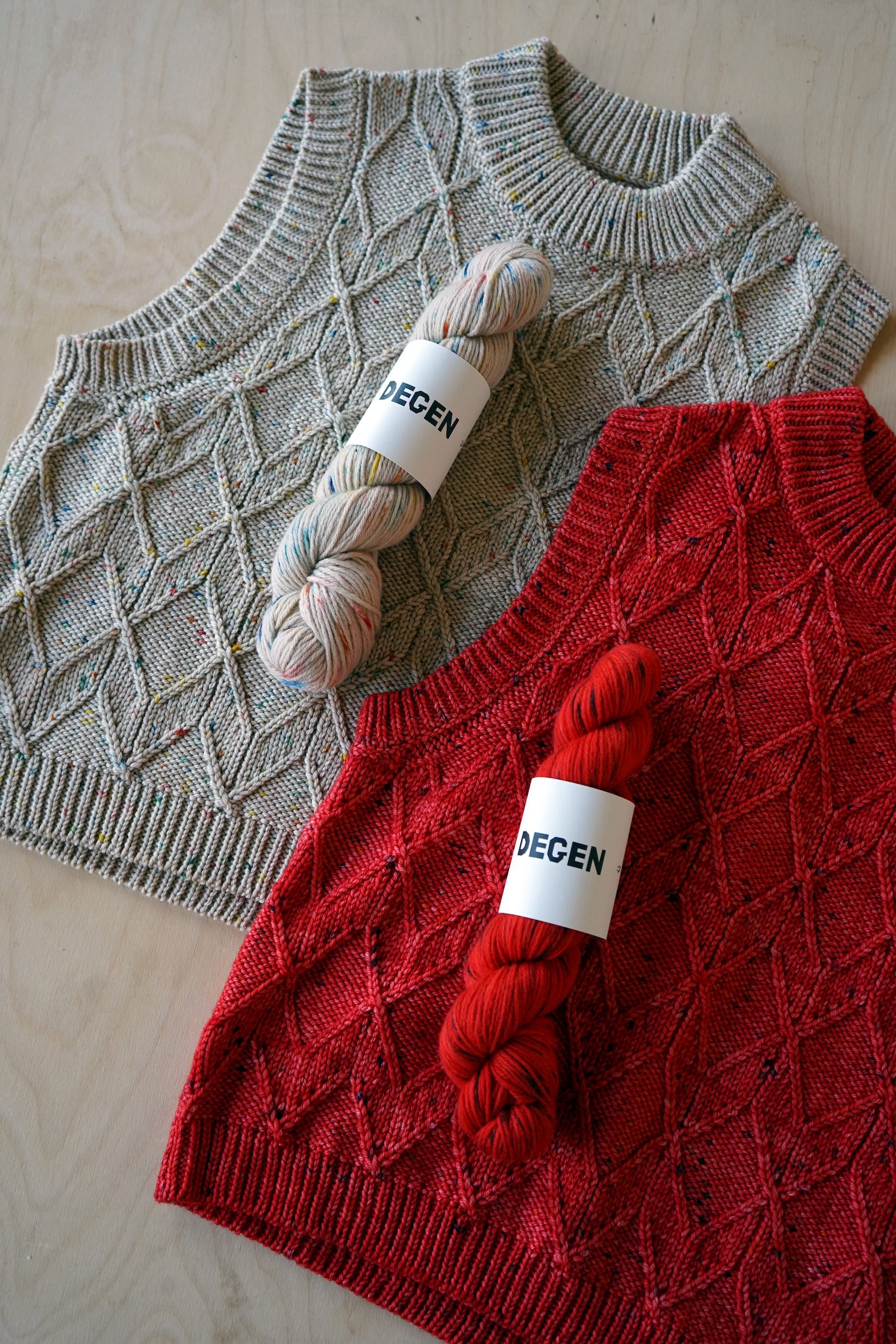 Harlequin Stitch Slipover Vest Pattern