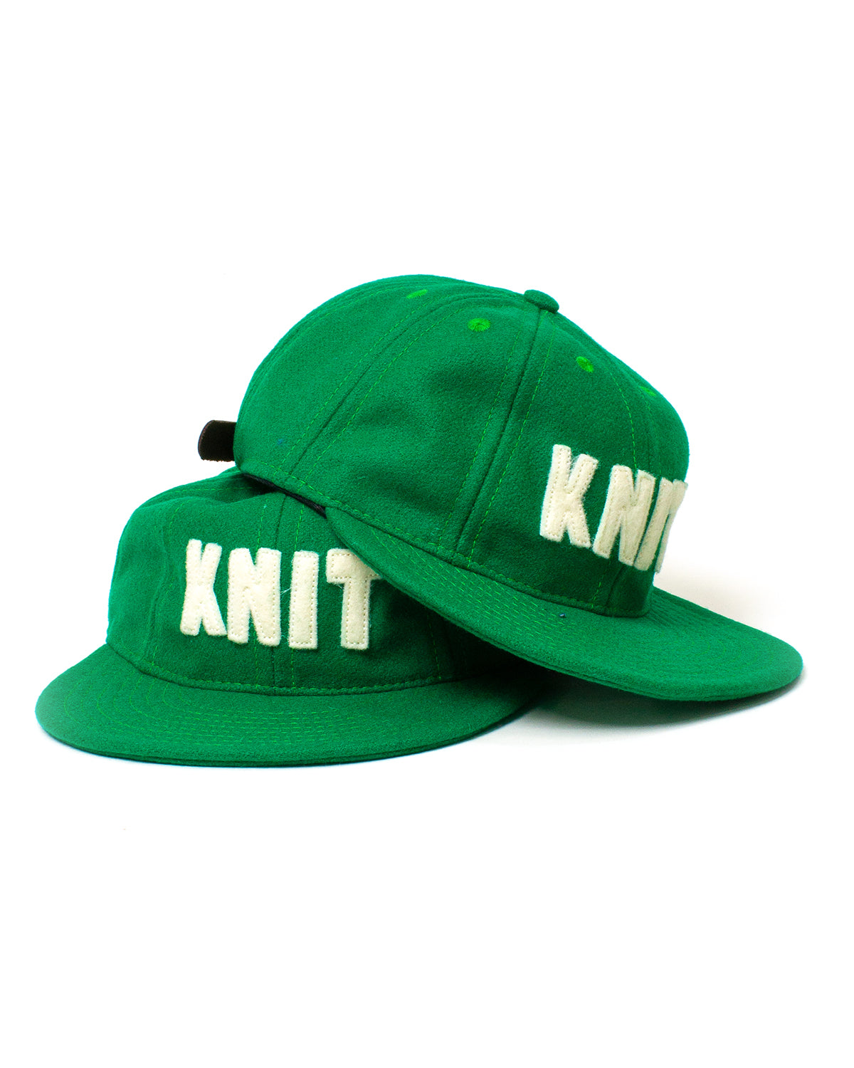 KNIT Vintage Wool Cap - Green