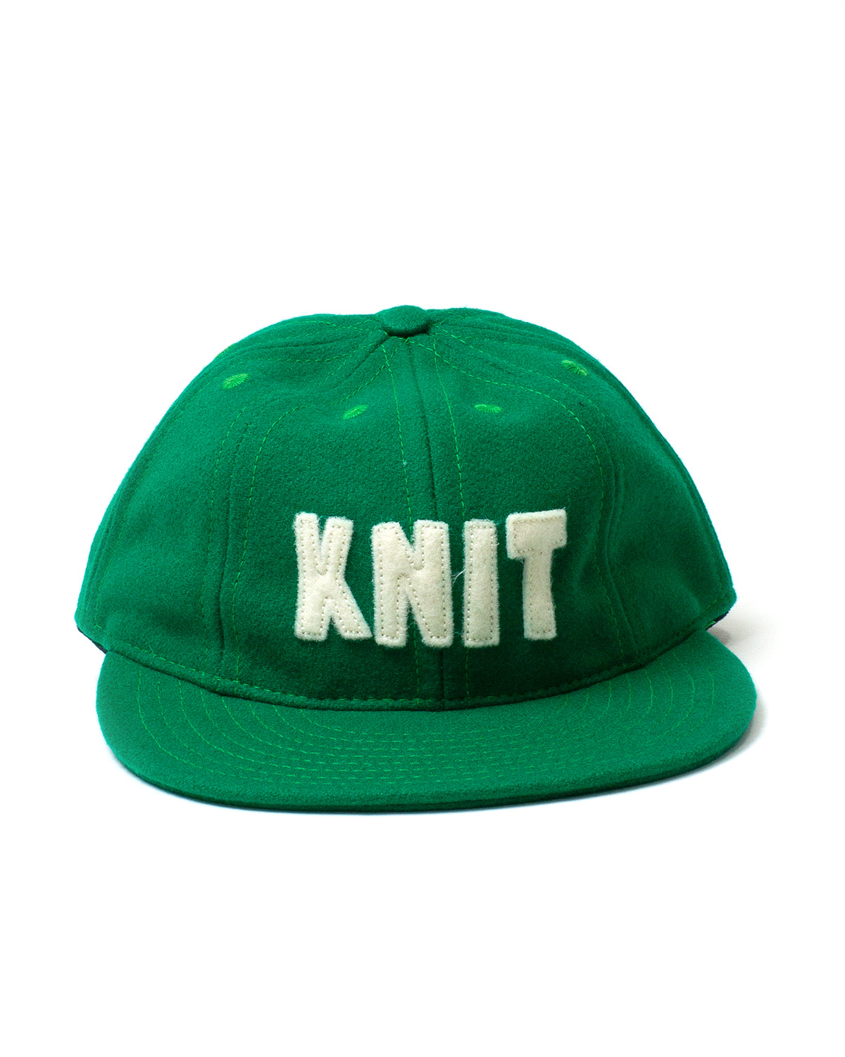 KNIT Vintage Wool Cap - Green