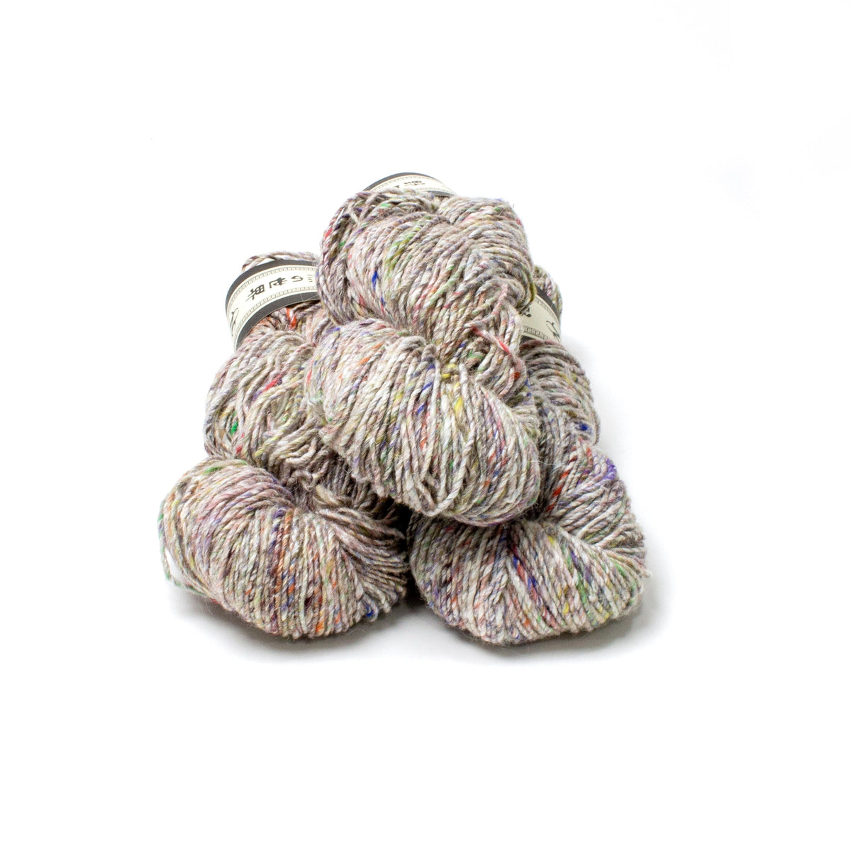 Noro Madara yarn in #01 - Sake, 60% Wool, 30% Silk, 10% Alpaca, additional view