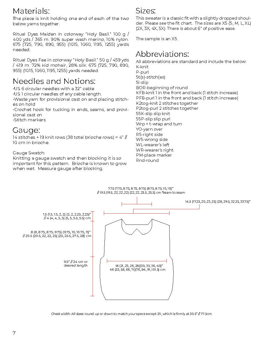 Pointy Collar Vest Pattern