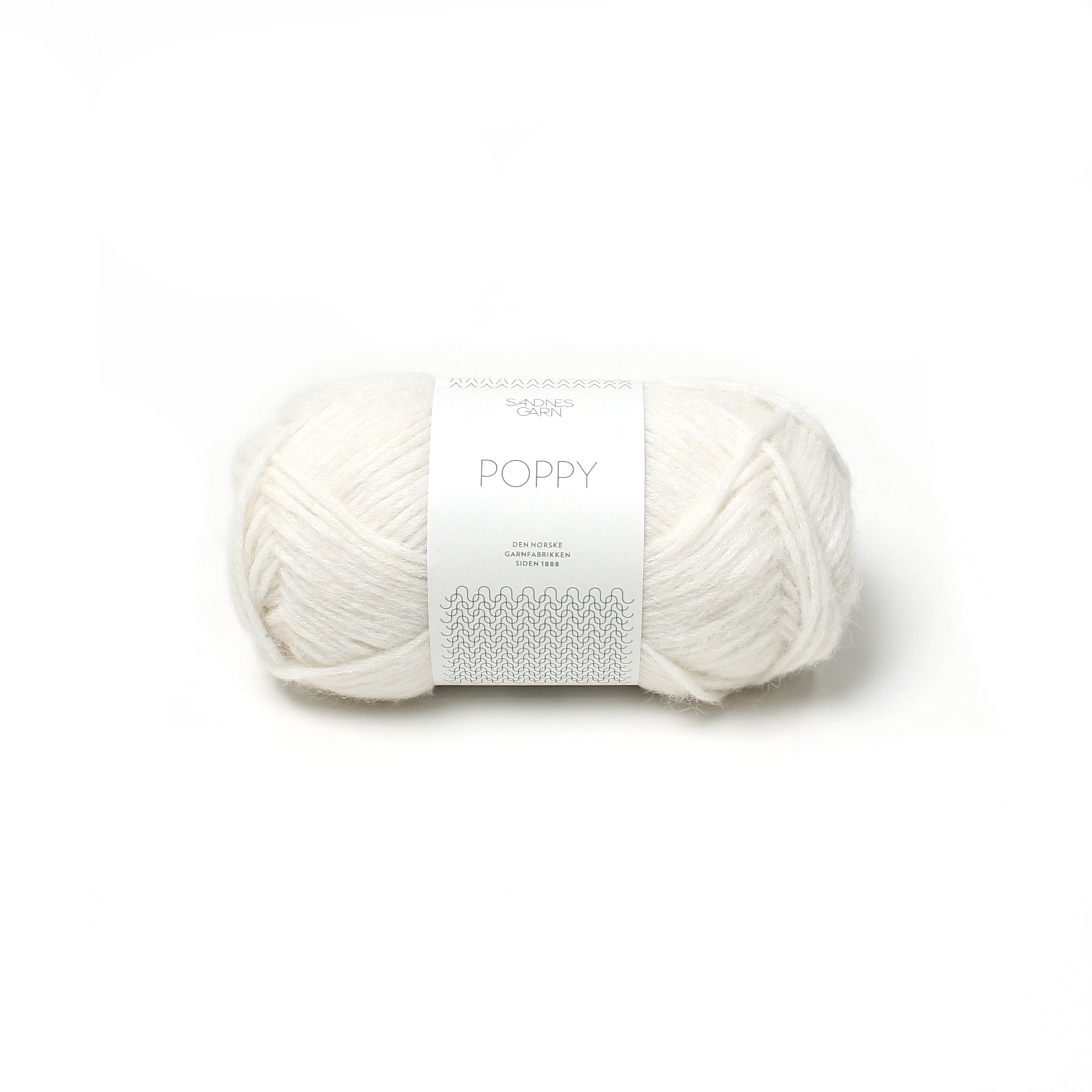 Sandes Garn - Poppy - 1002 White