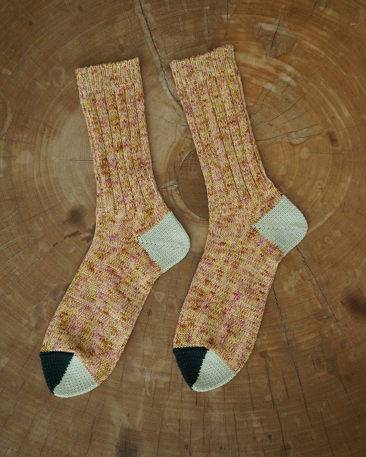 Cotton Split Toe Crew Socks