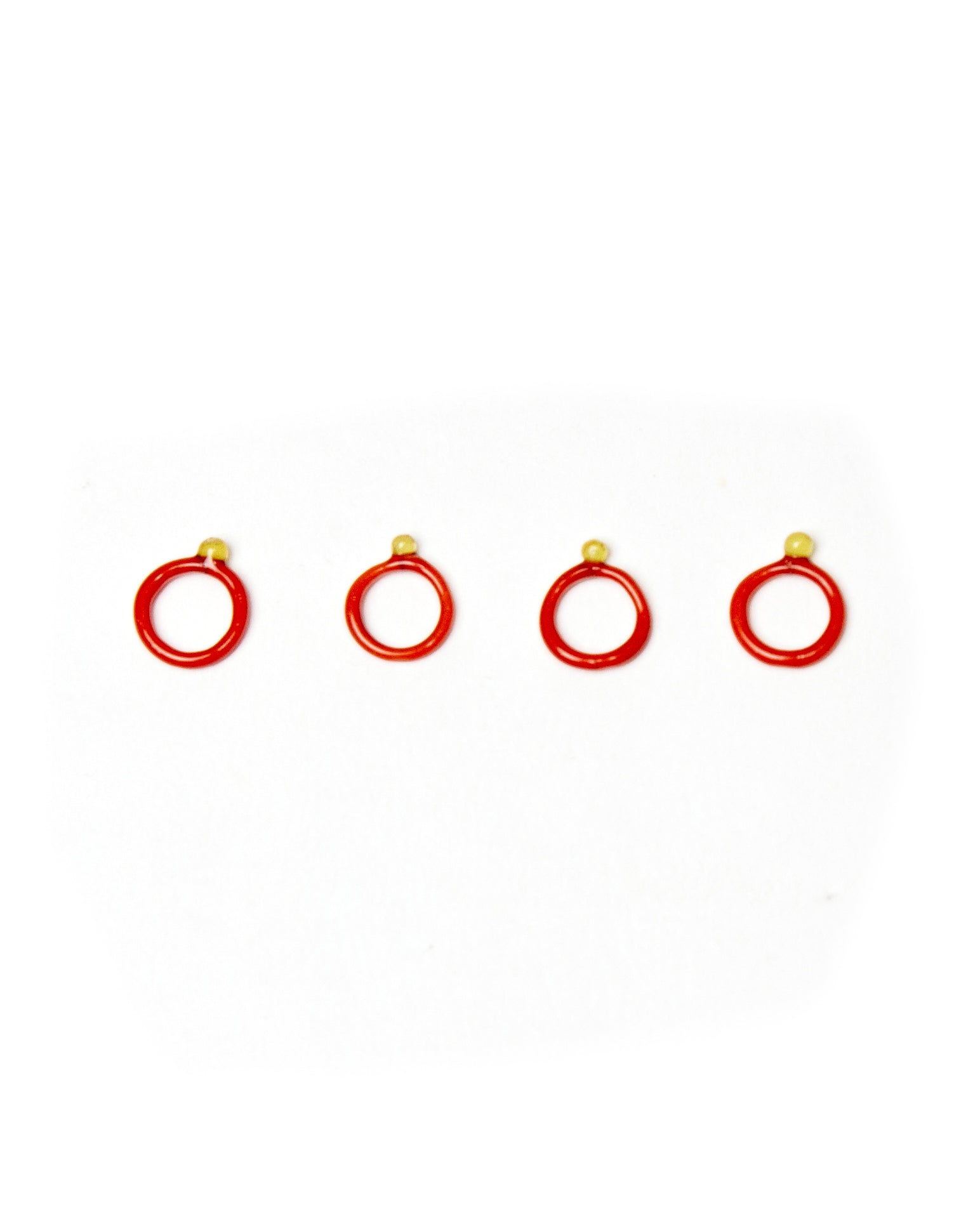 Fiber and Flame X DEGEN Glass Stitch Markers - Small