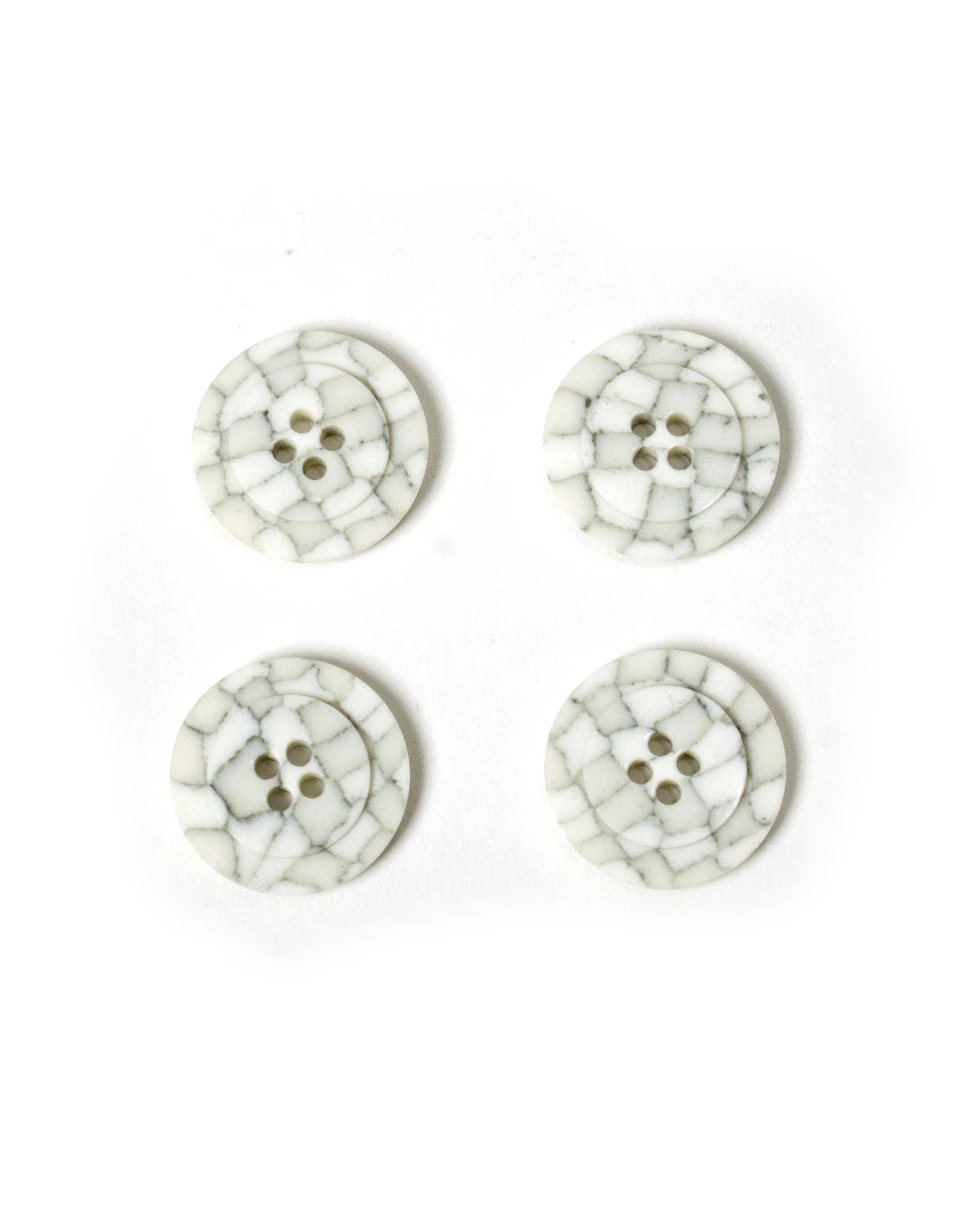 Mosaic White and Grey Buttons 22mm