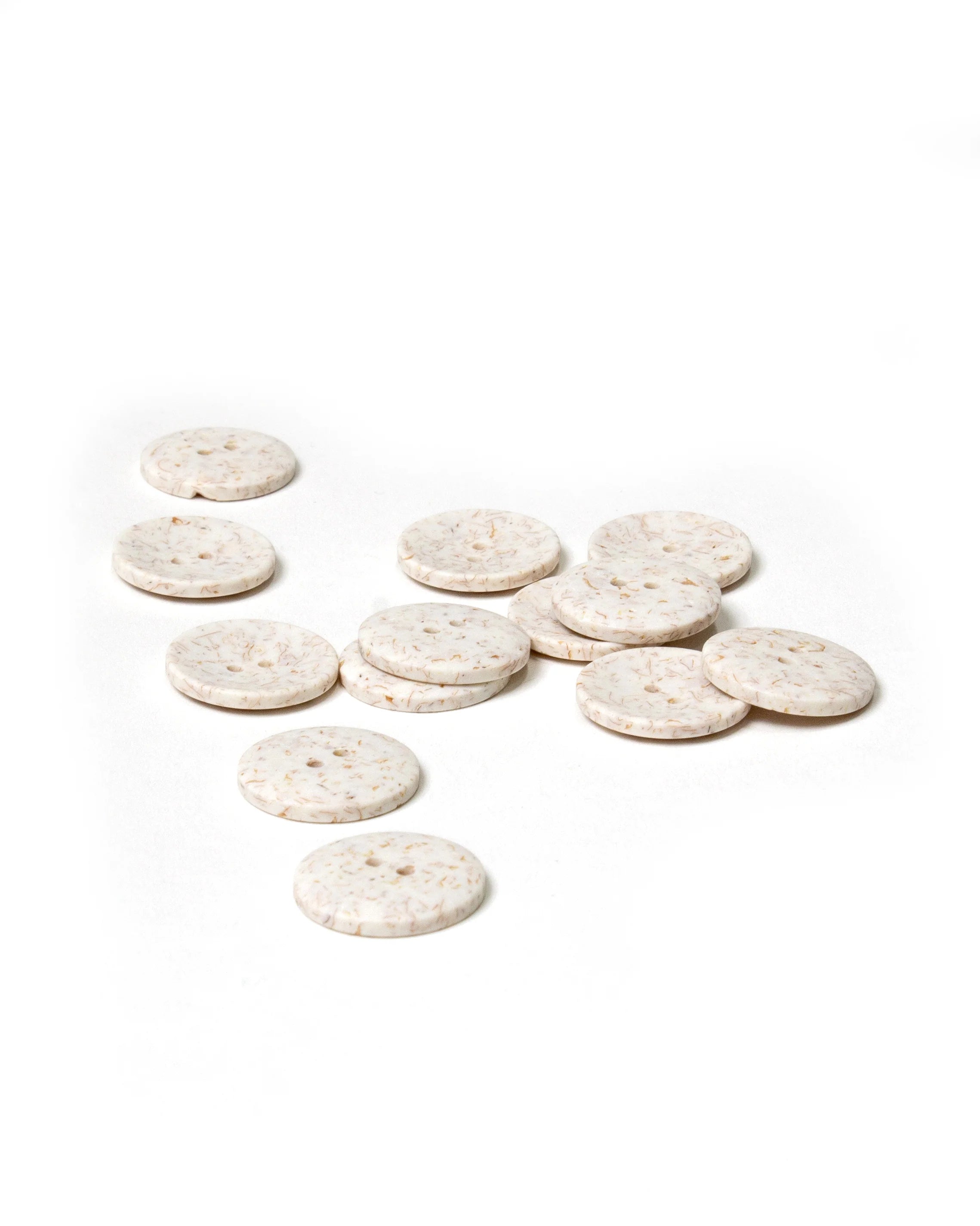 Off White Flecked Stone ‘eco’ Buttons 22mm