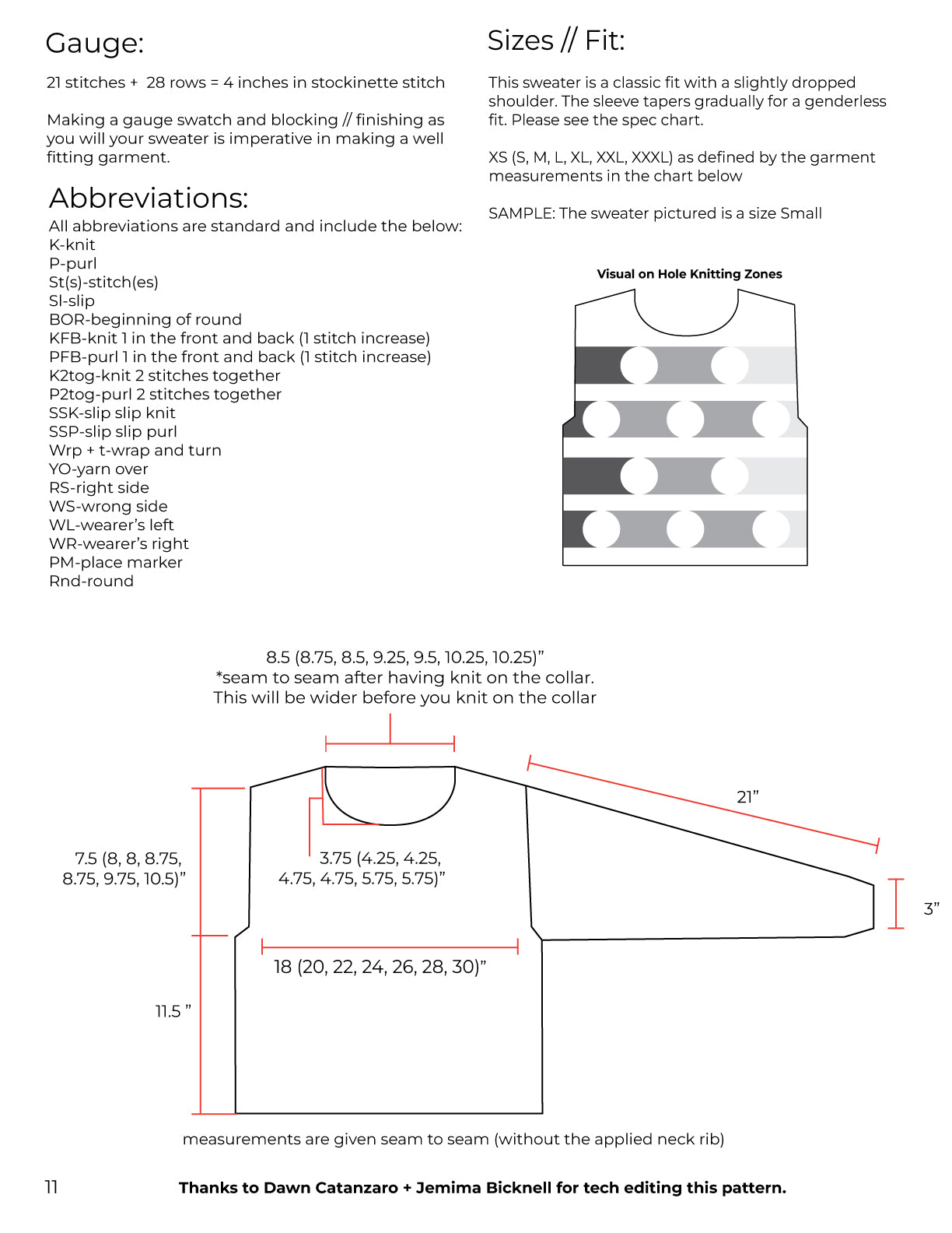 Holes Sweater Pattern