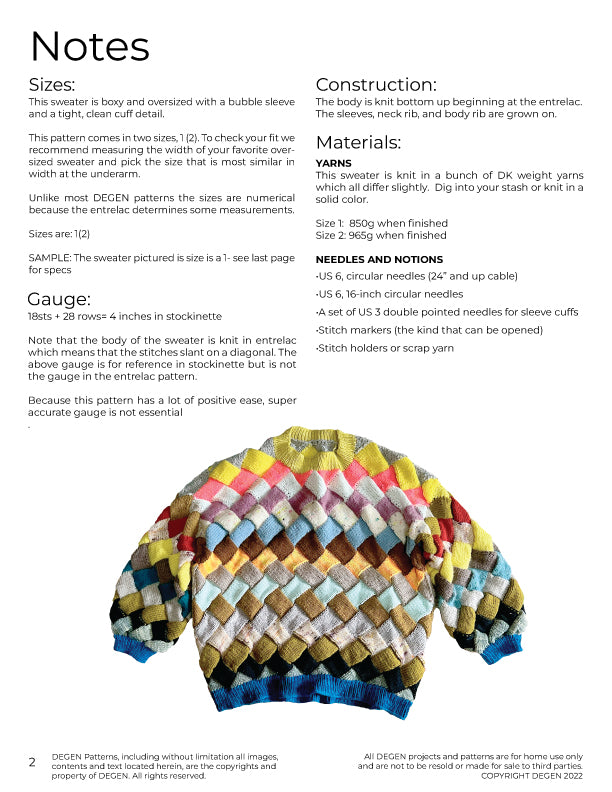 'Lil 'Lac Sweater Pattern