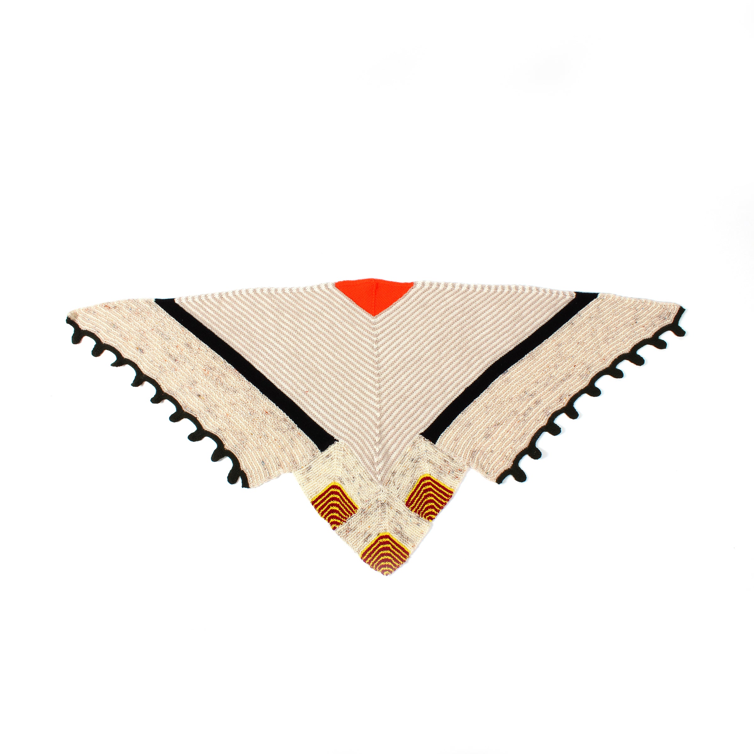 Squiggle Kite Shawl Pattern